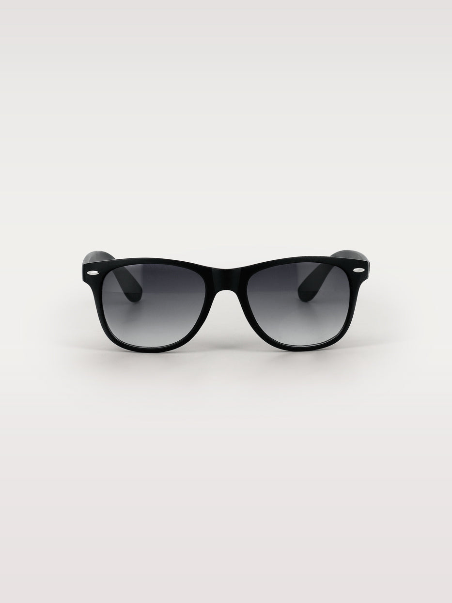 Matte black glasses