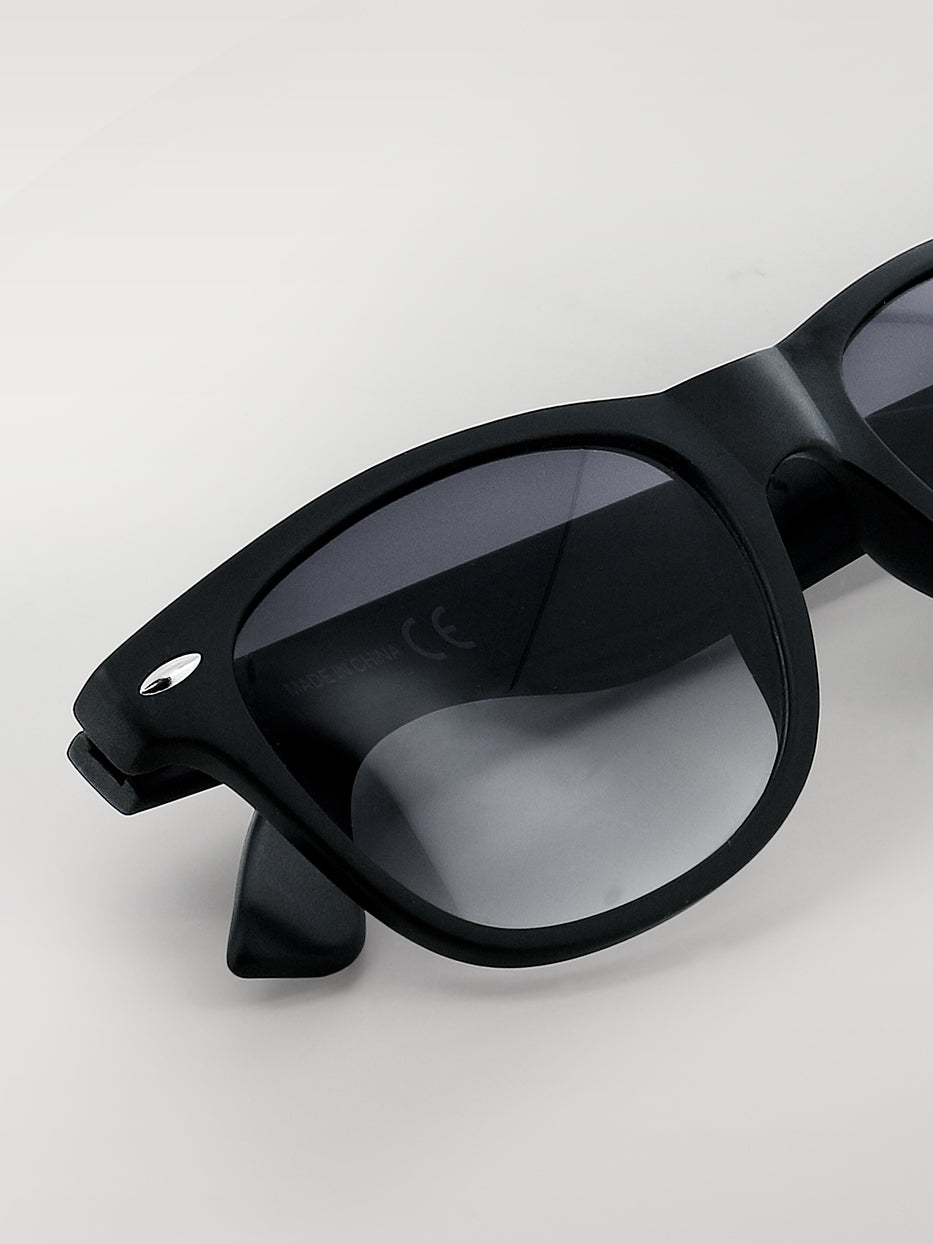 Matte black glasses