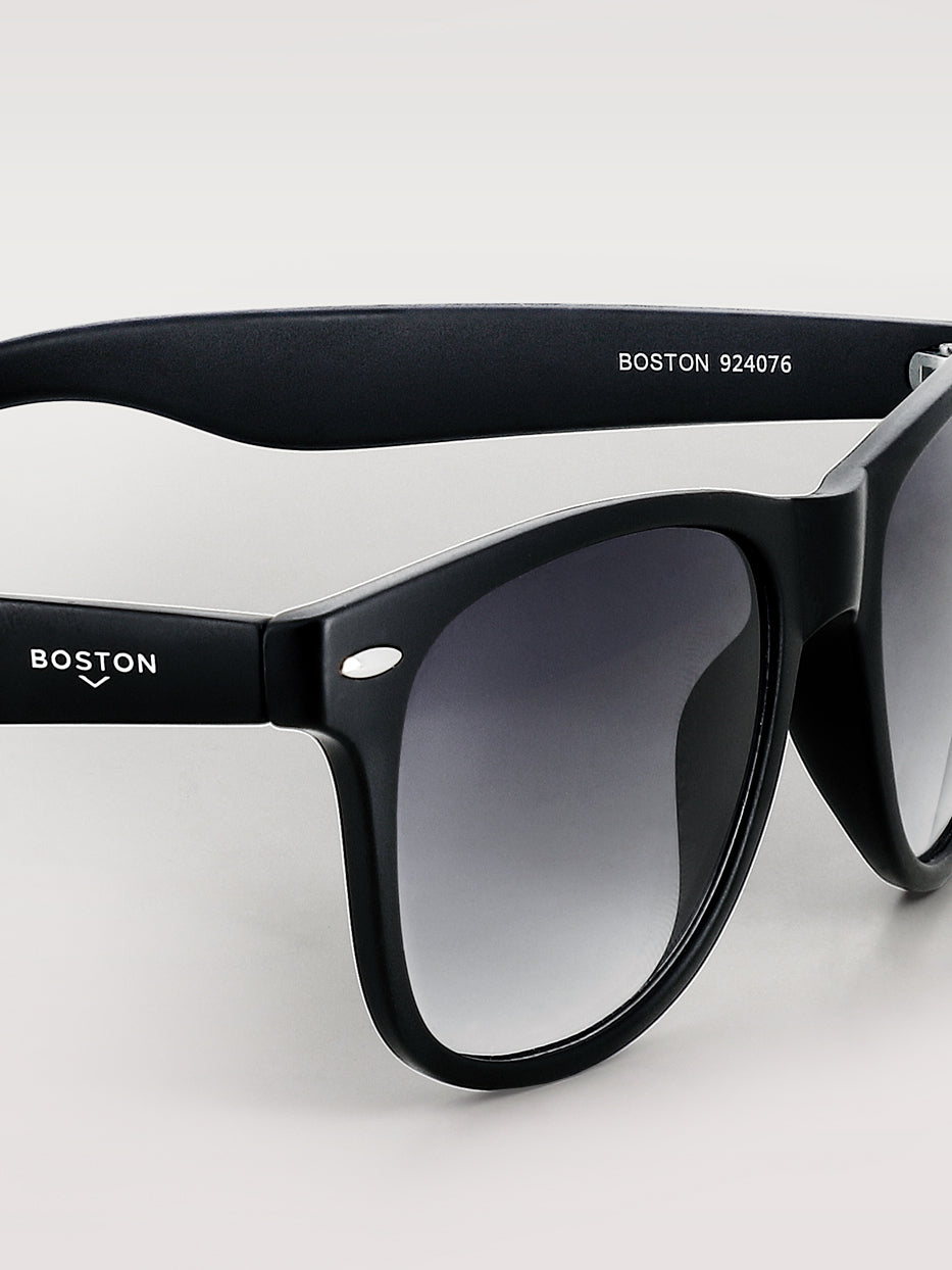 Matte black glasses