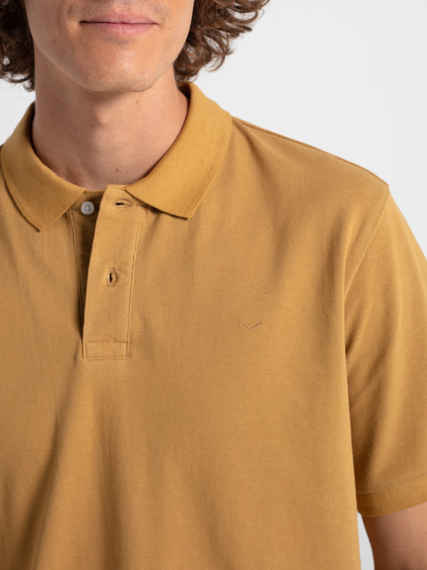 Essential cotton polo shirt, short sleeve