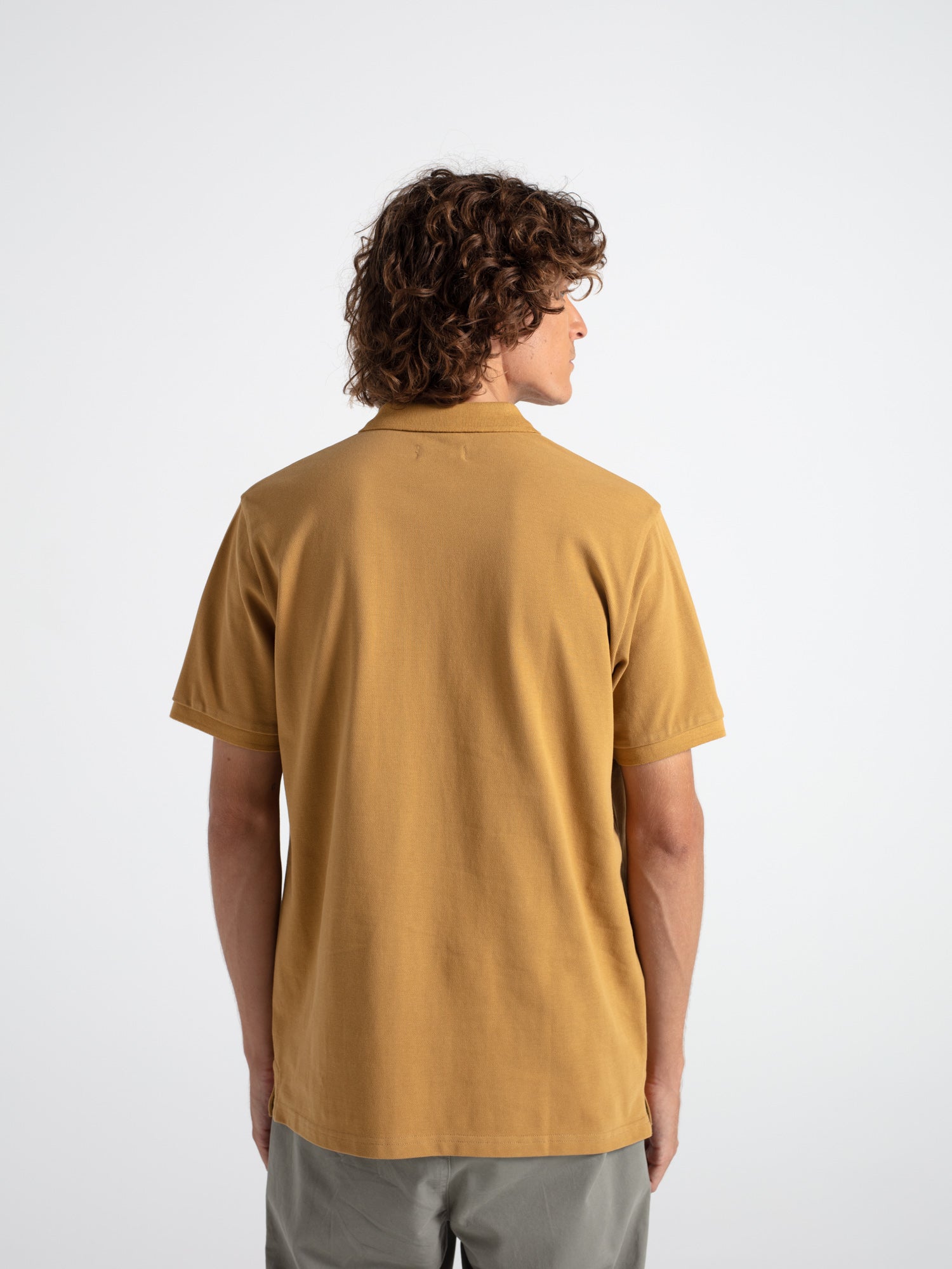 Essential cotton polo shirt, short sleeve