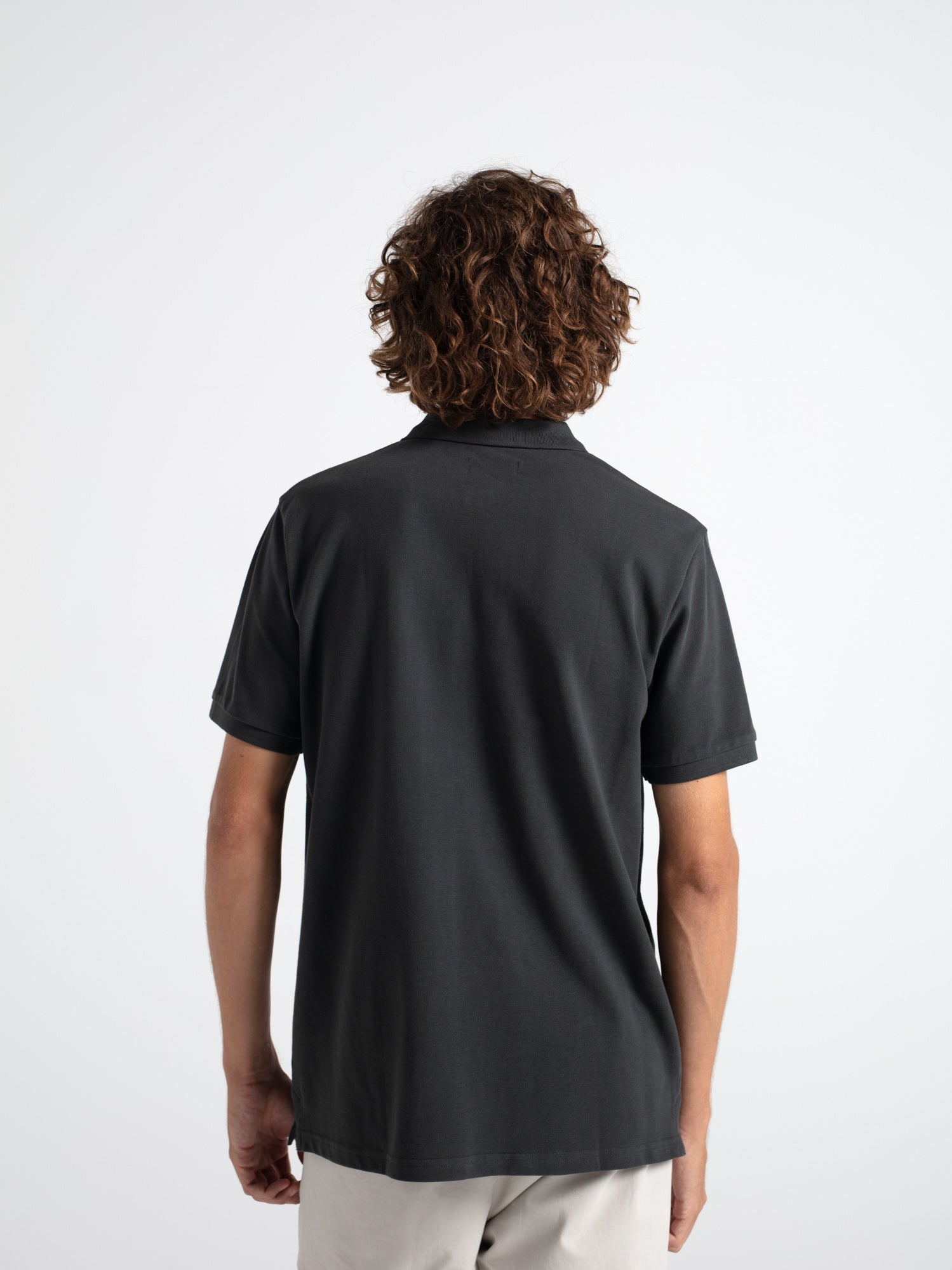 Essential cotton polo shirt, short sleeve