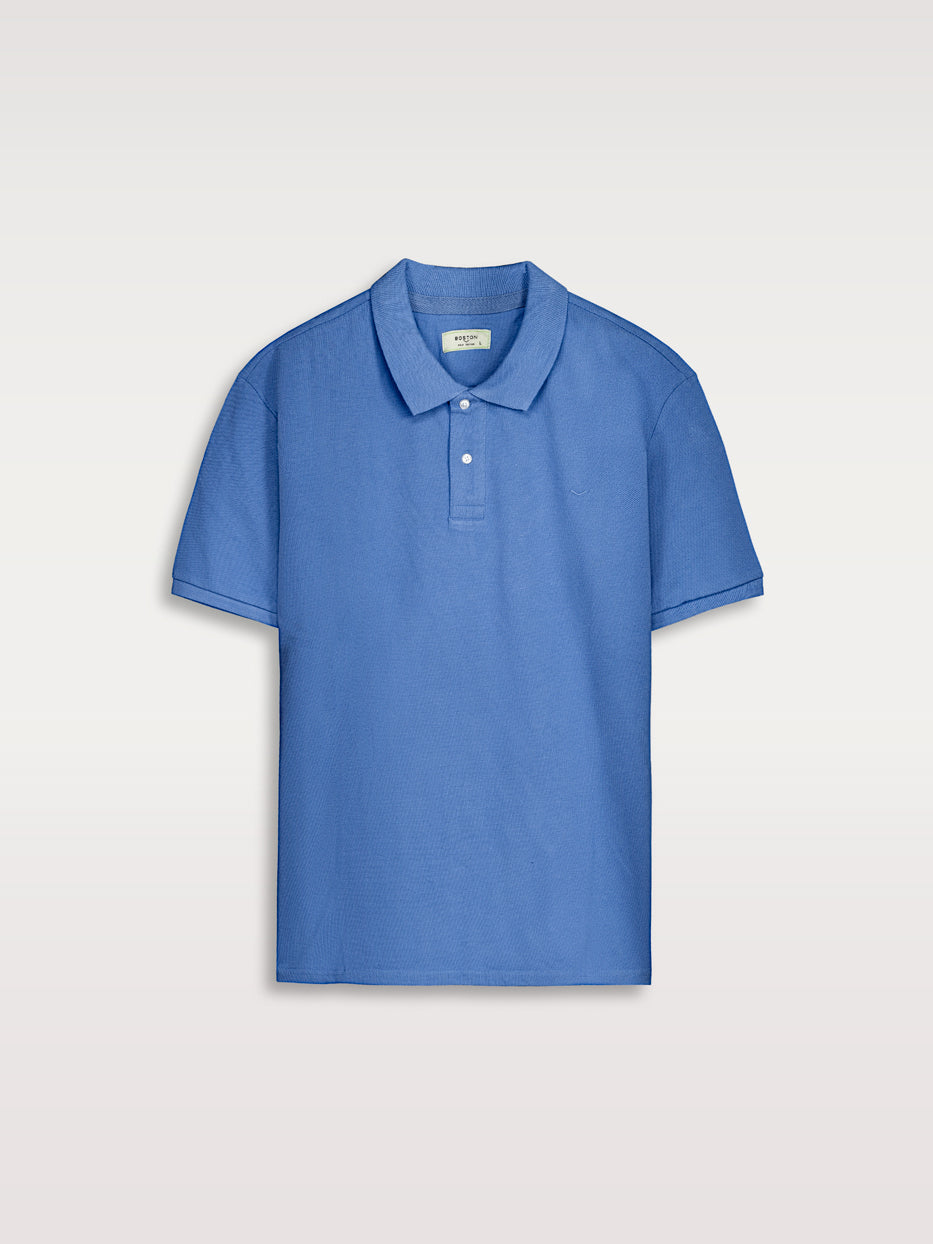 Essential cotton polo shirt, short sleeve
