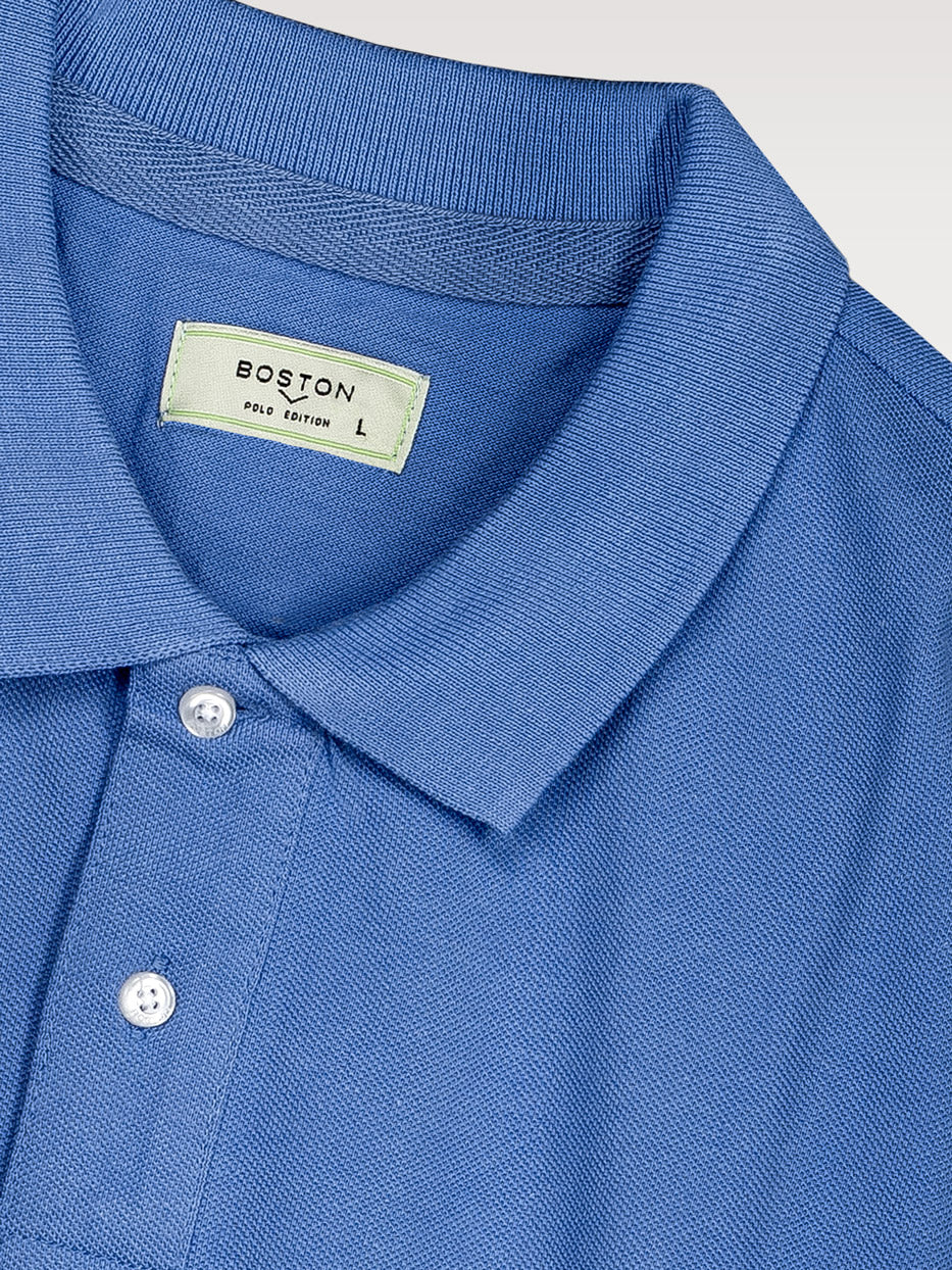 Essential cotton polo shirt, short sleeve