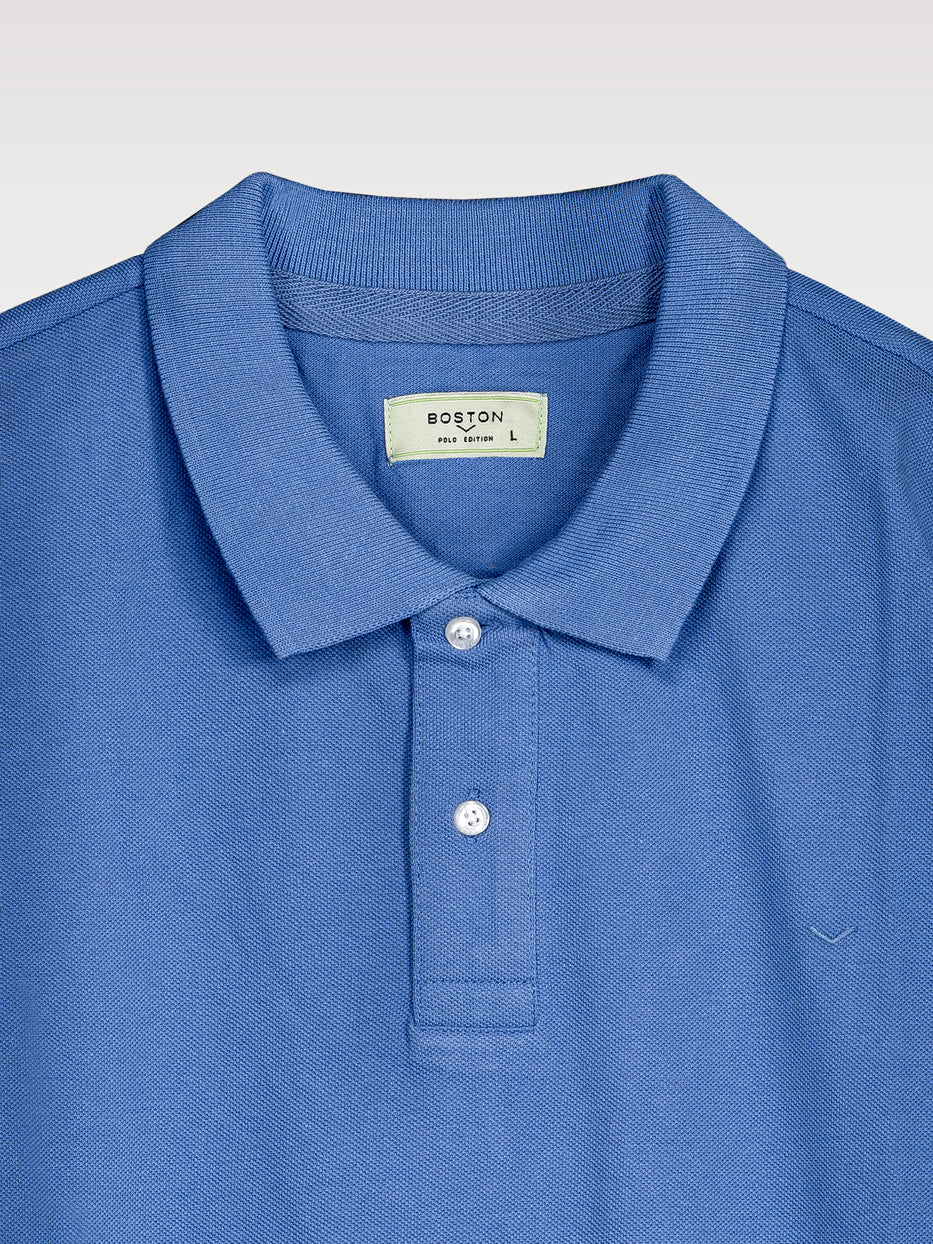 Essential cotton polo shirt, short sleeve