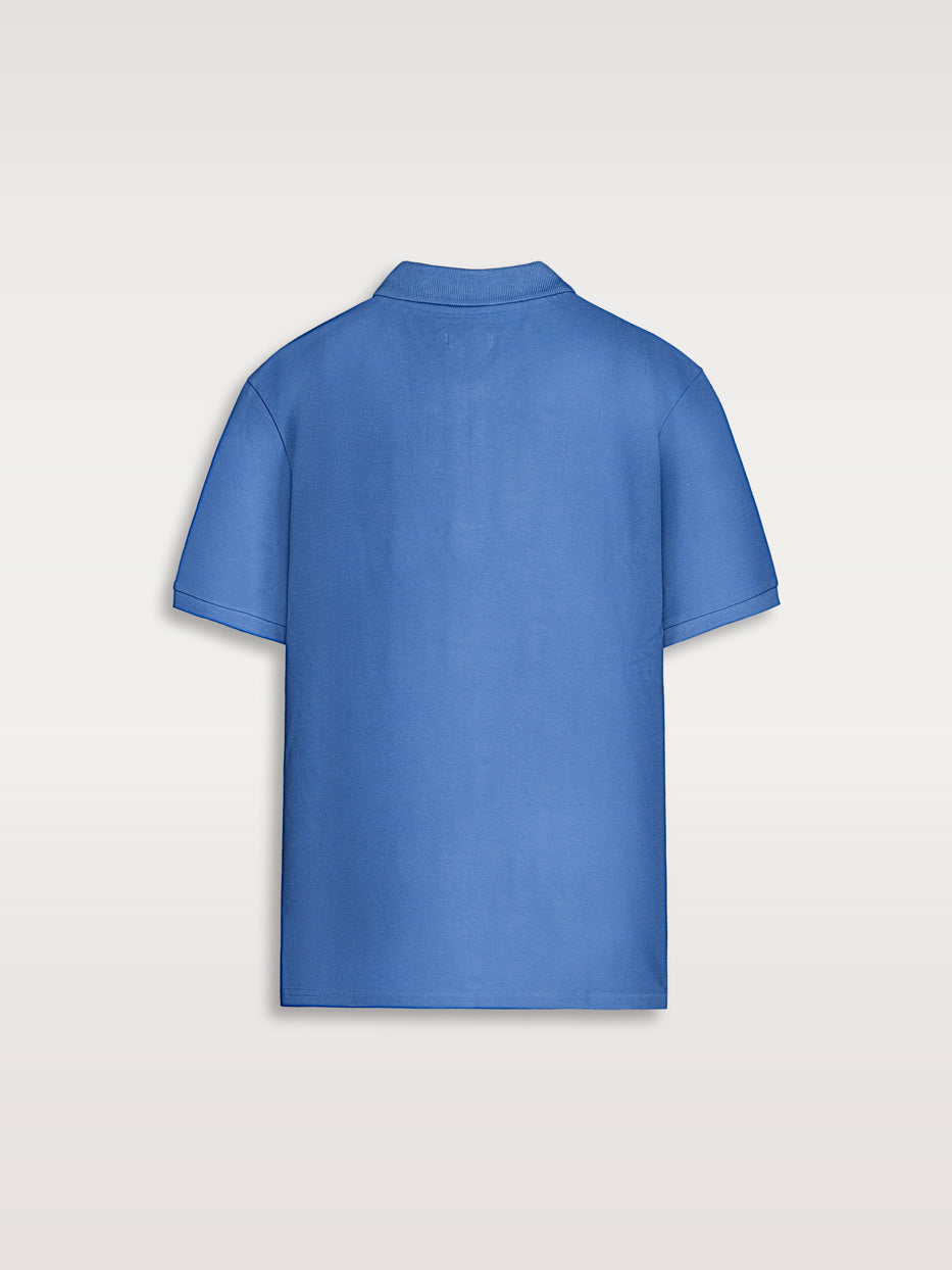 Essential cotton polo shirt, short sleeve