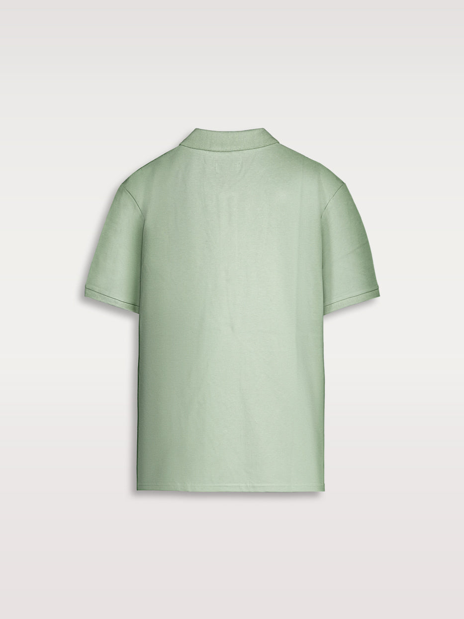 Essential cotton polo shirt, short sleeve