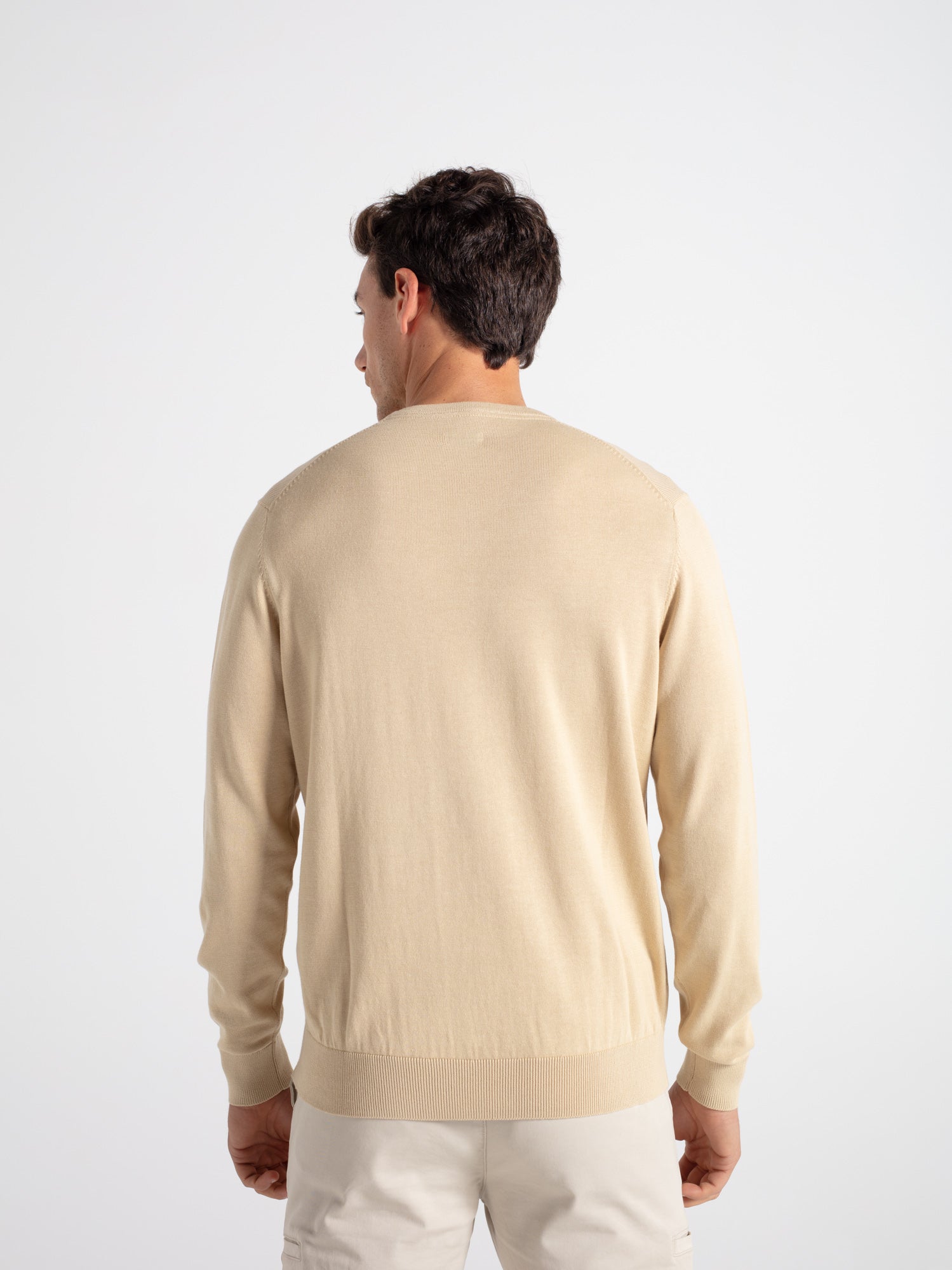 Cotton crew neck sweater