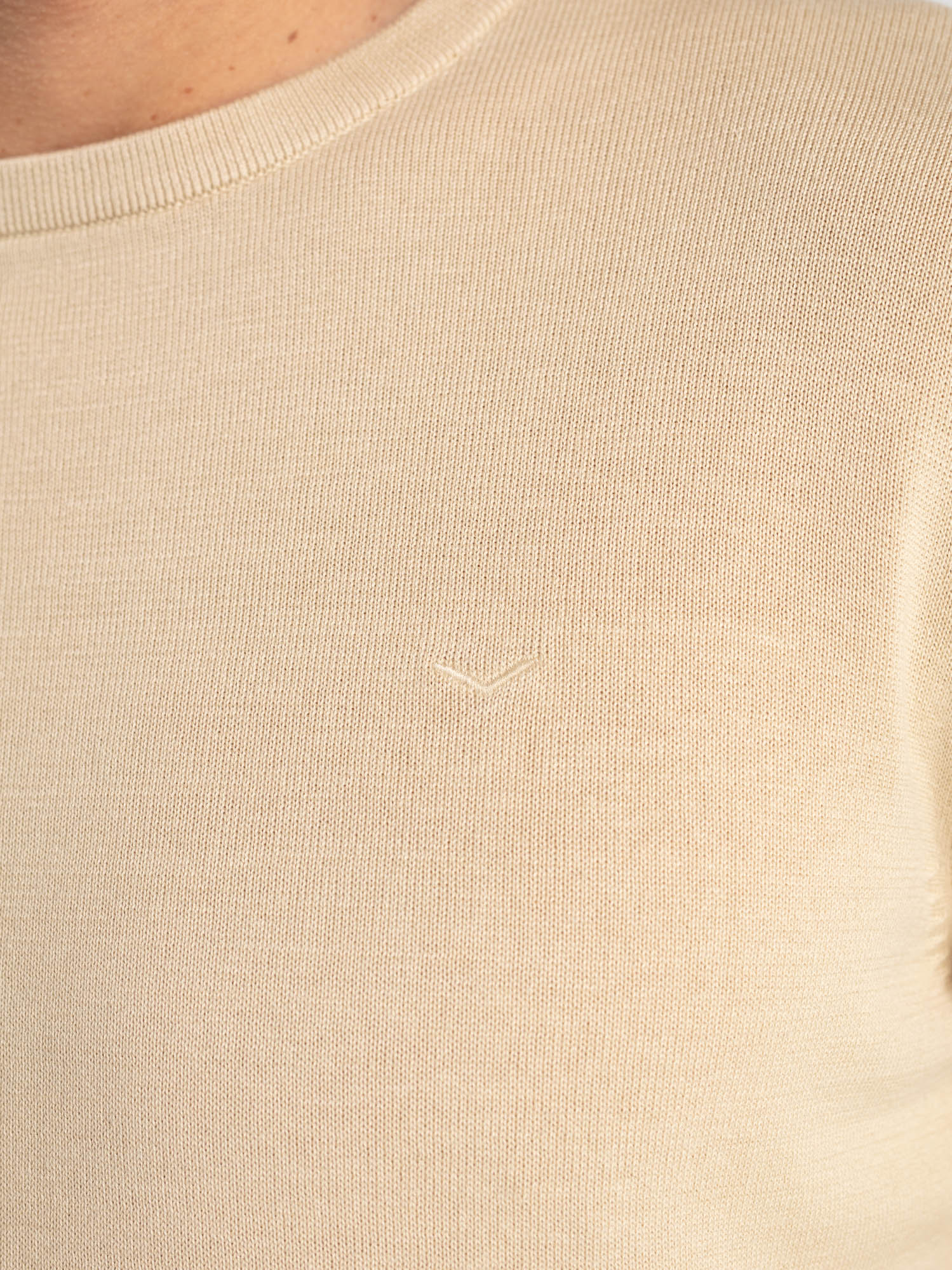 Cotton crew neck sweater
