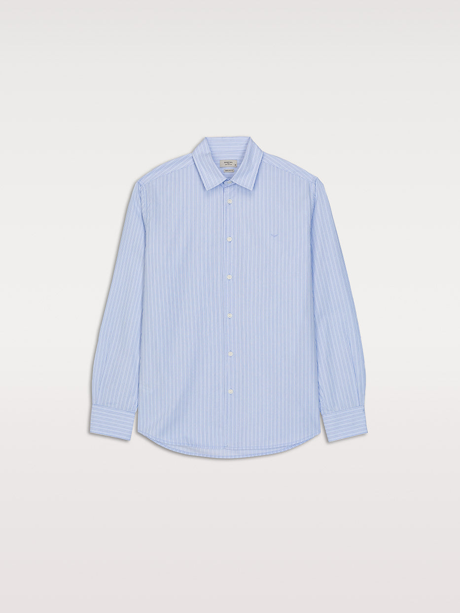 Relaxed fit striped shirt