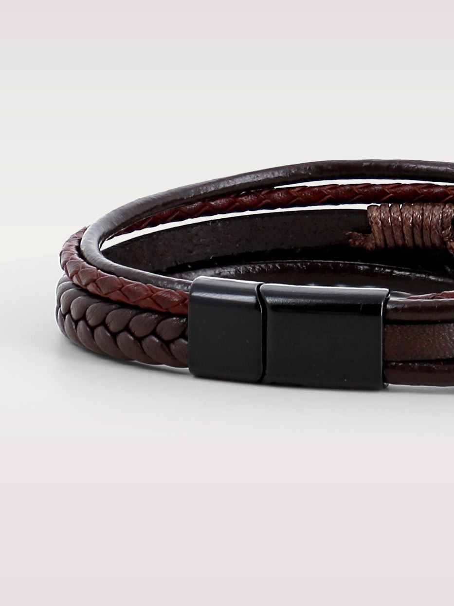 Braided and plain bracelet pack