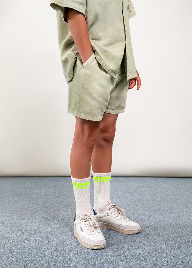 Bermuda niño lino comfy The Boston Kids