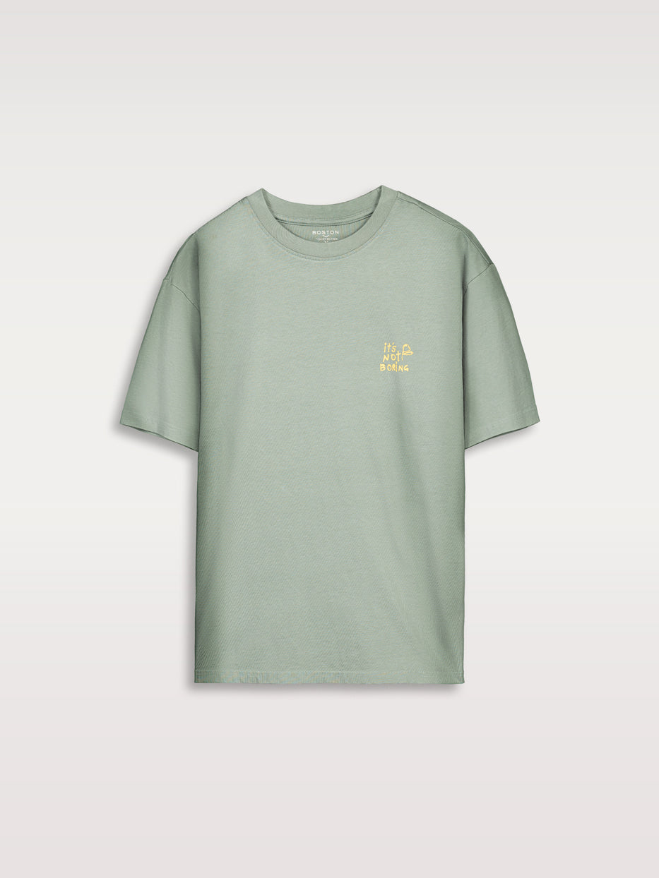 'It's not boring' comfort t-shirt