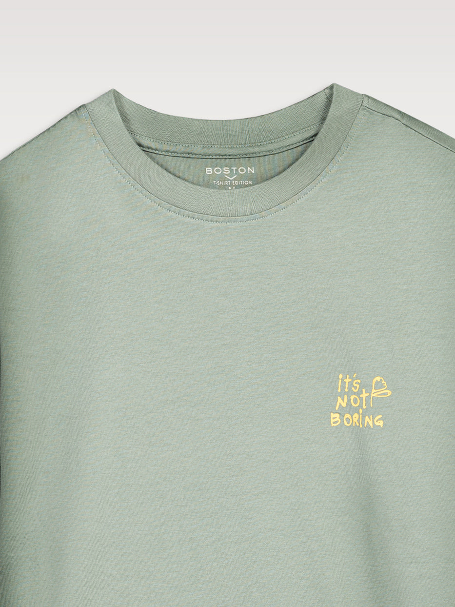 'It's not boring' comfort t-shirt