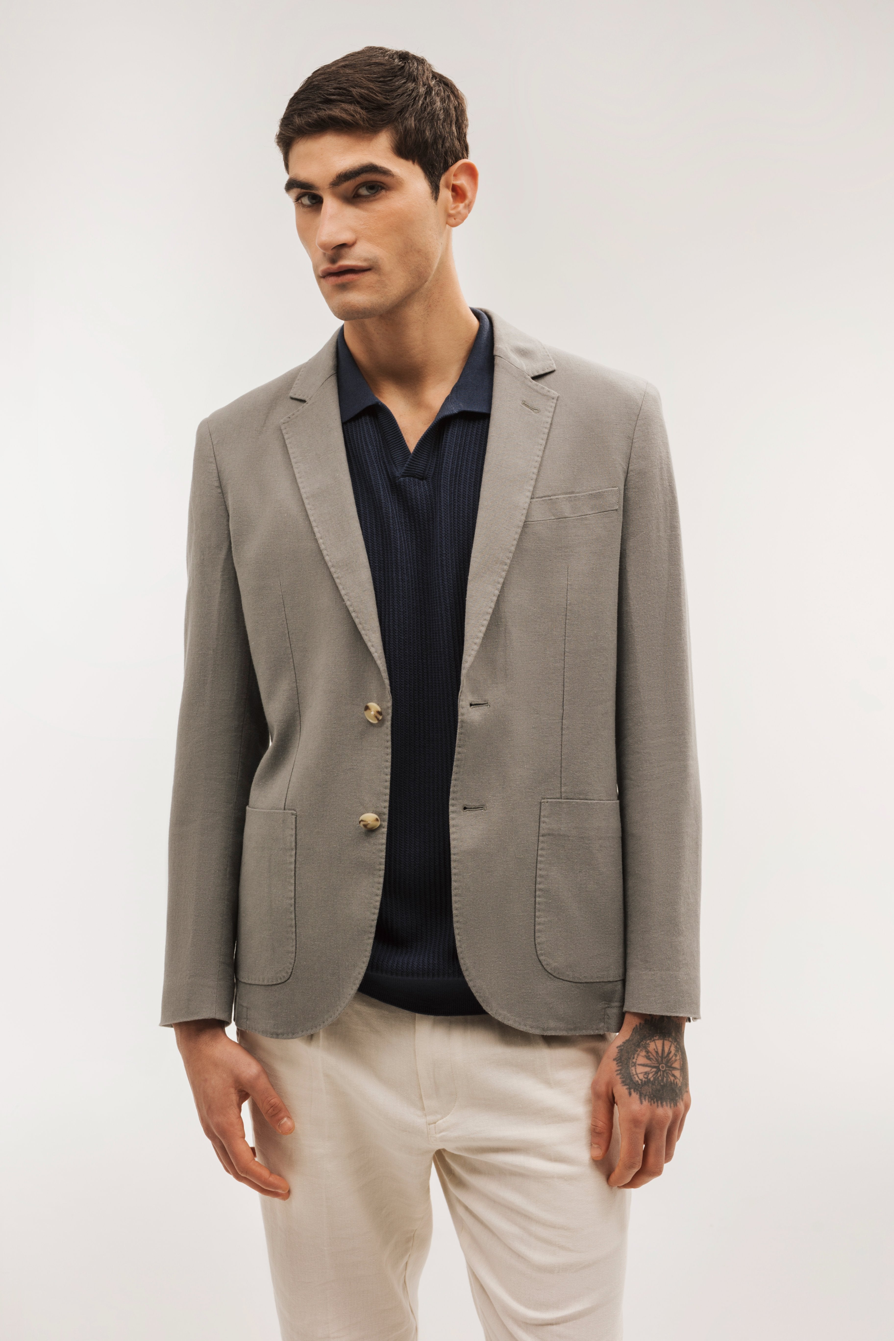 Polo shirt, short sleeve, structured knit
