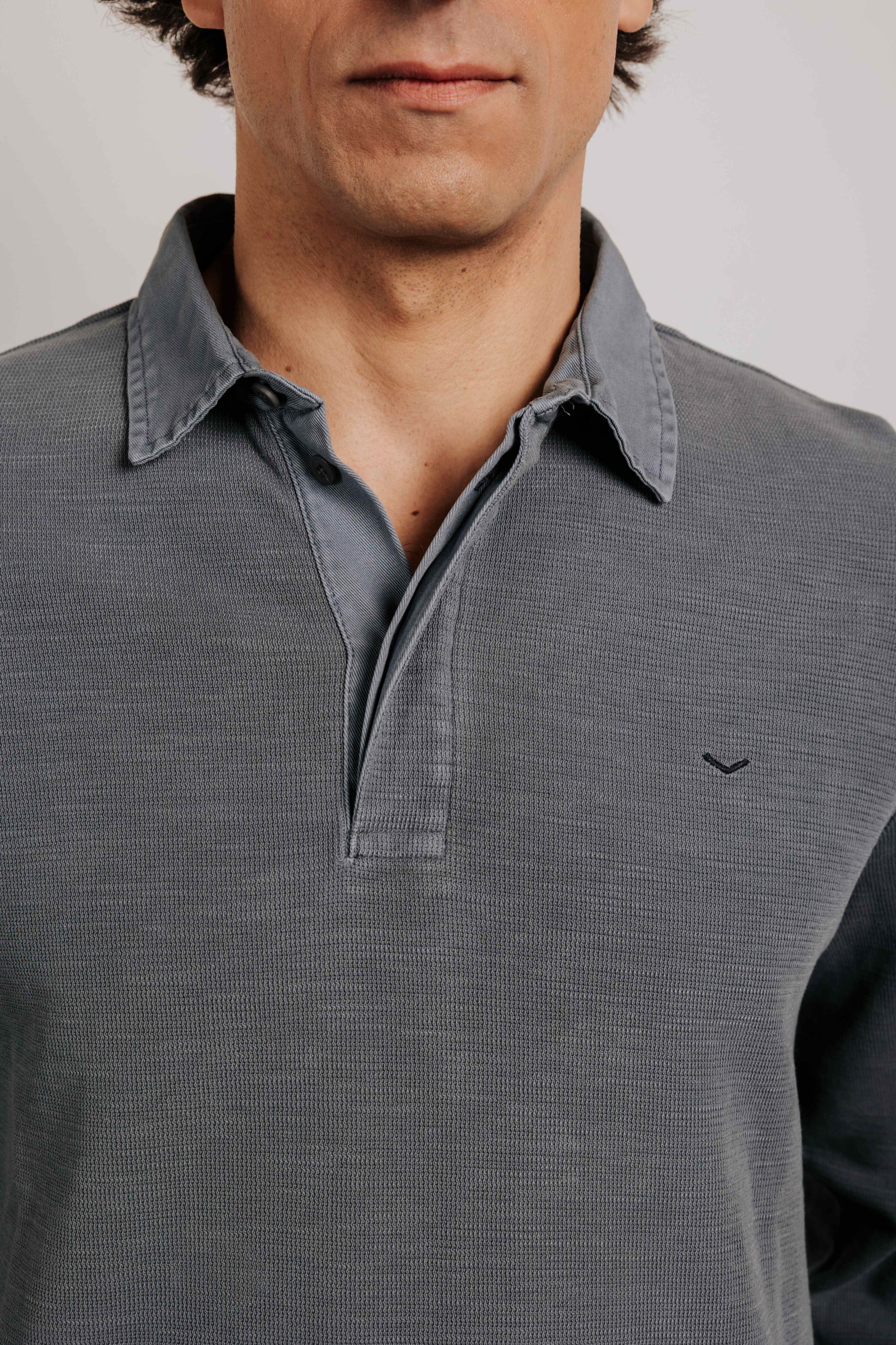 Long sleeve polo shirt