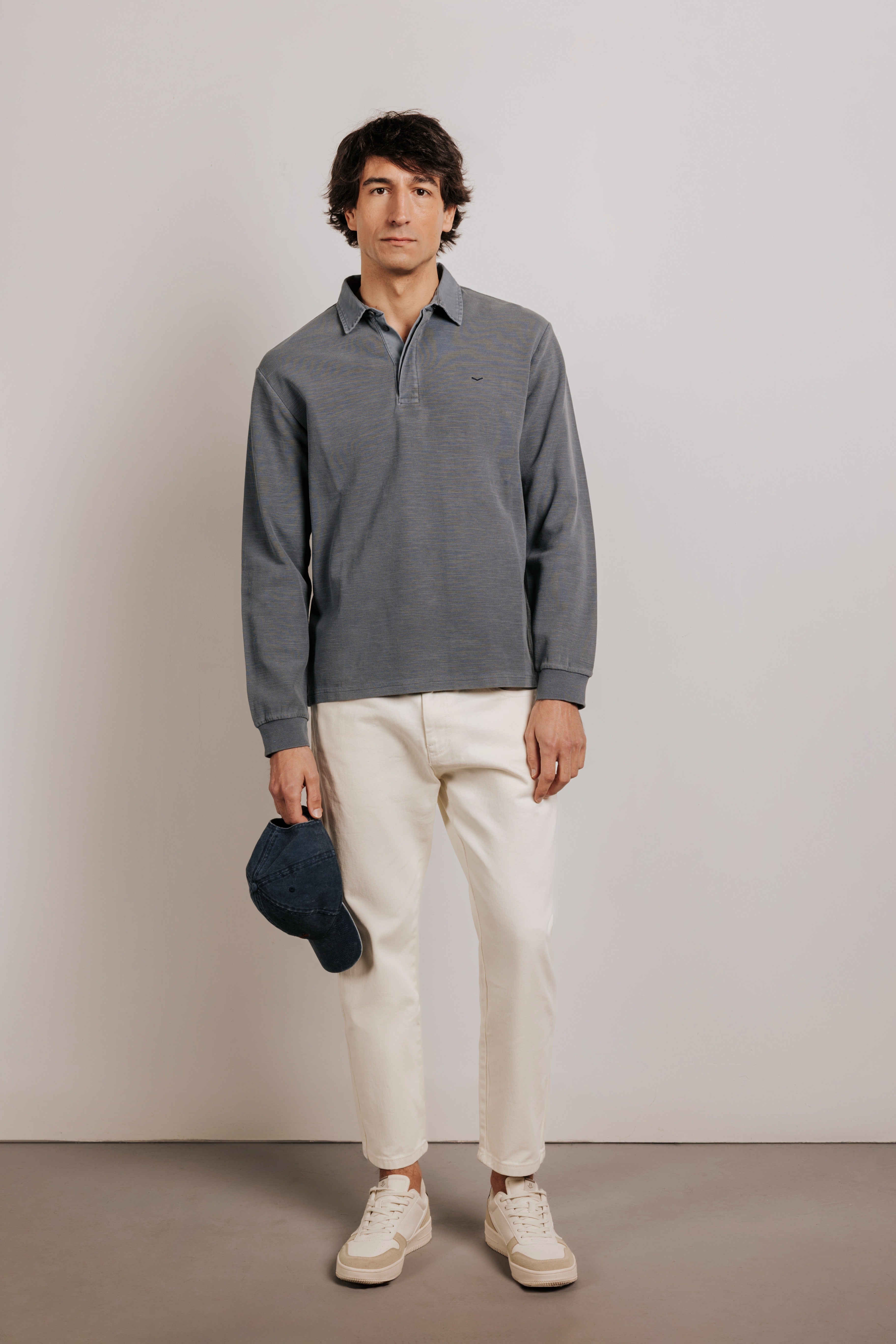 Long sleeve polo shirt