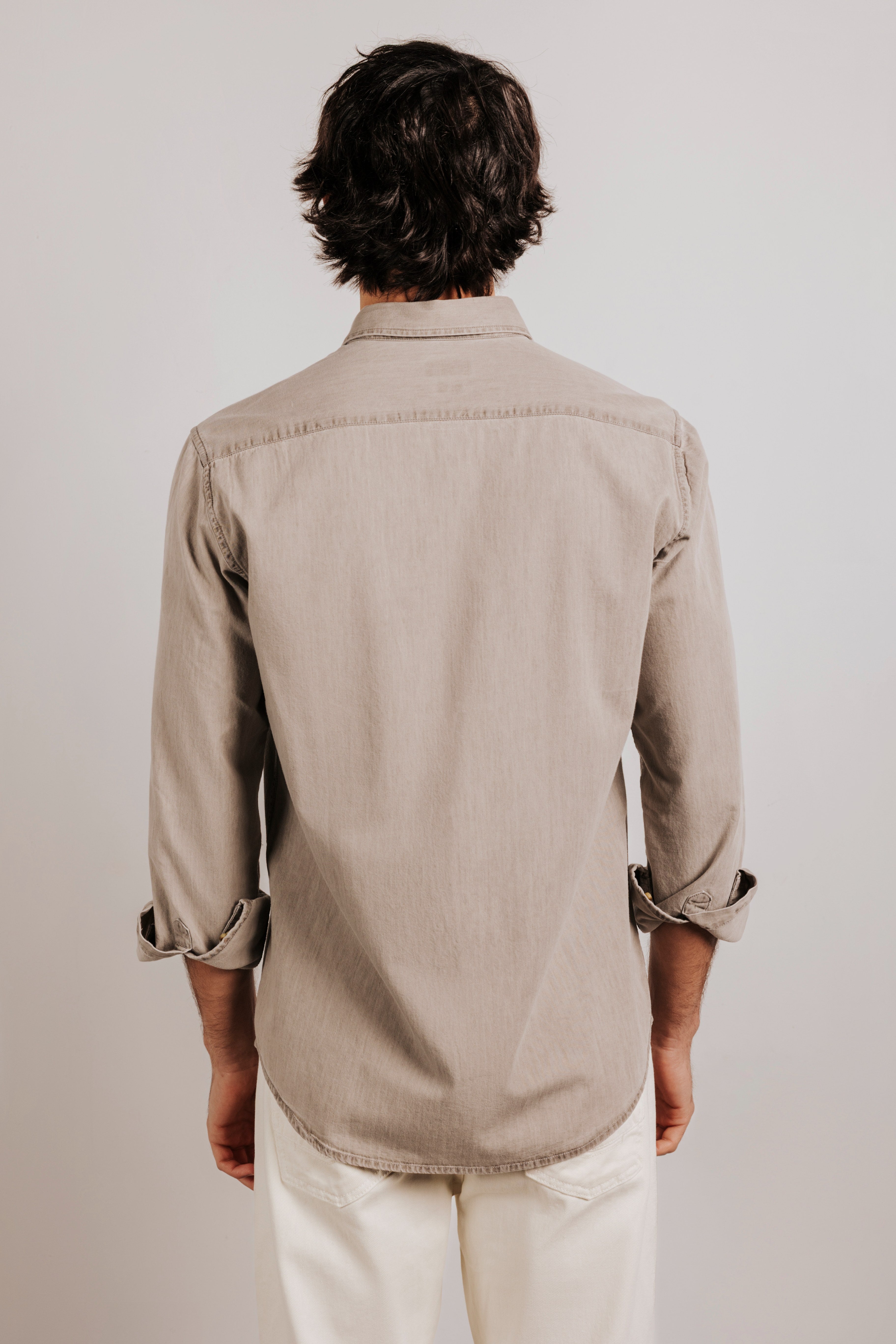Light gray denim shirt