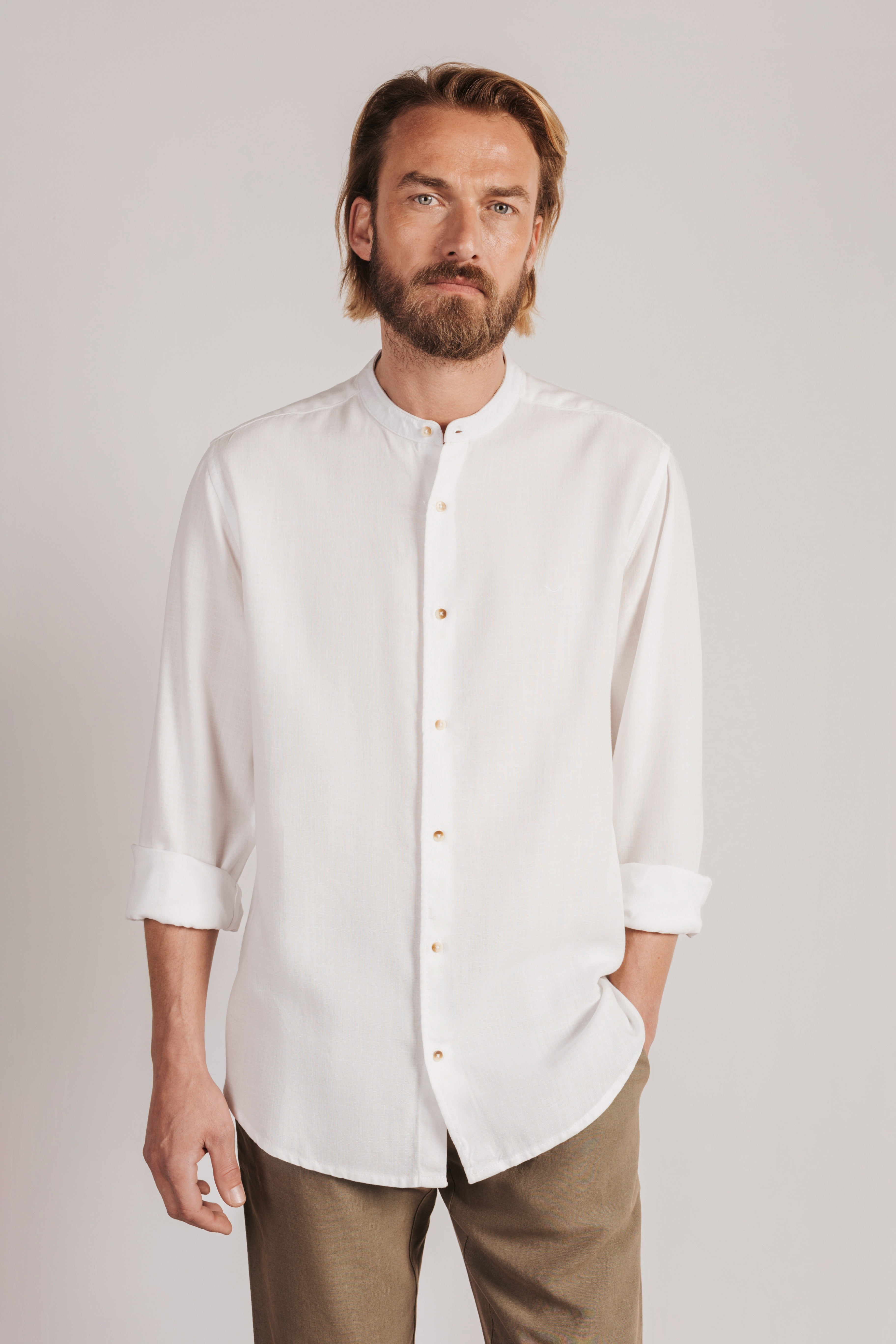 Mao linen shirt