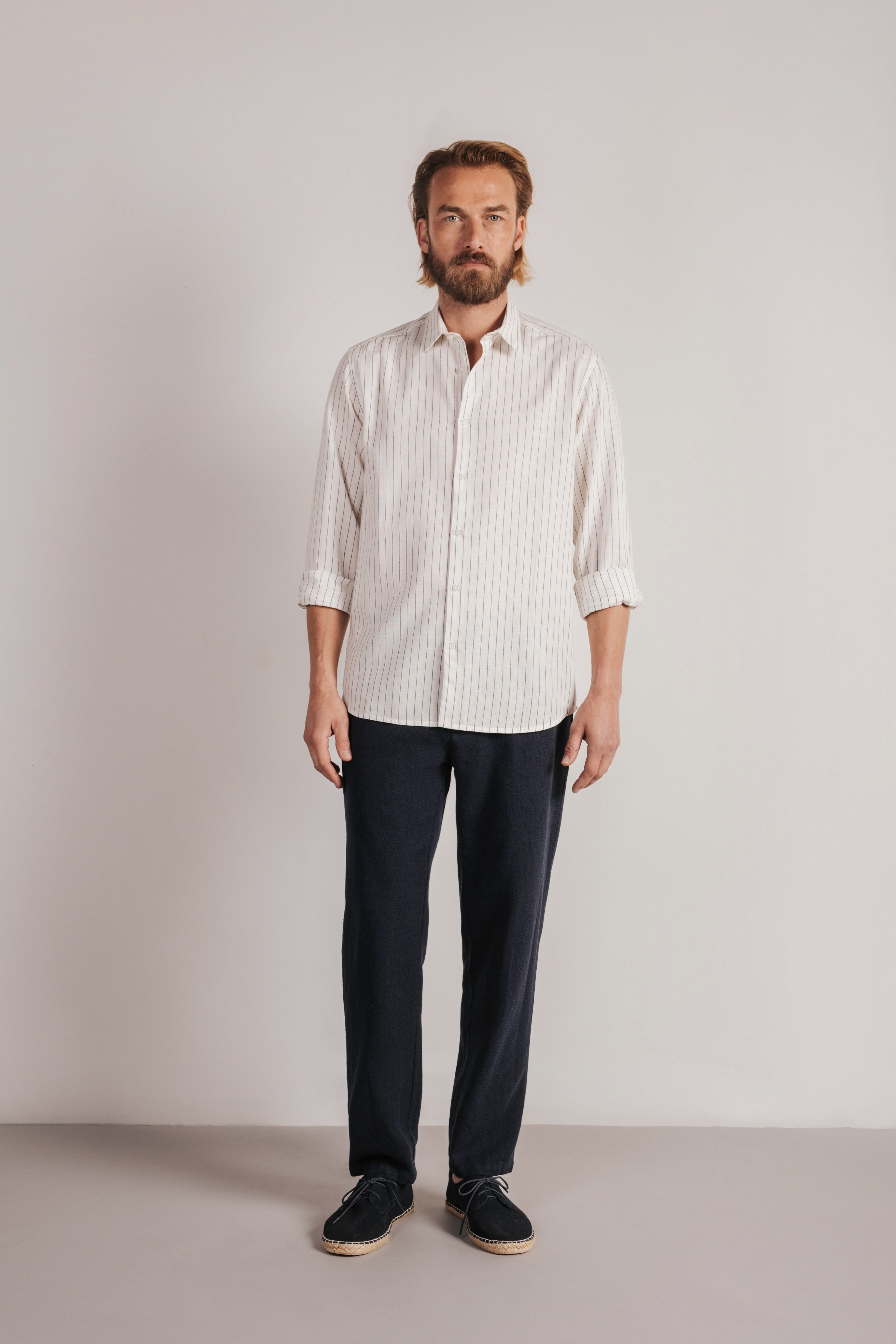 Linon striped shirt, medium/large size