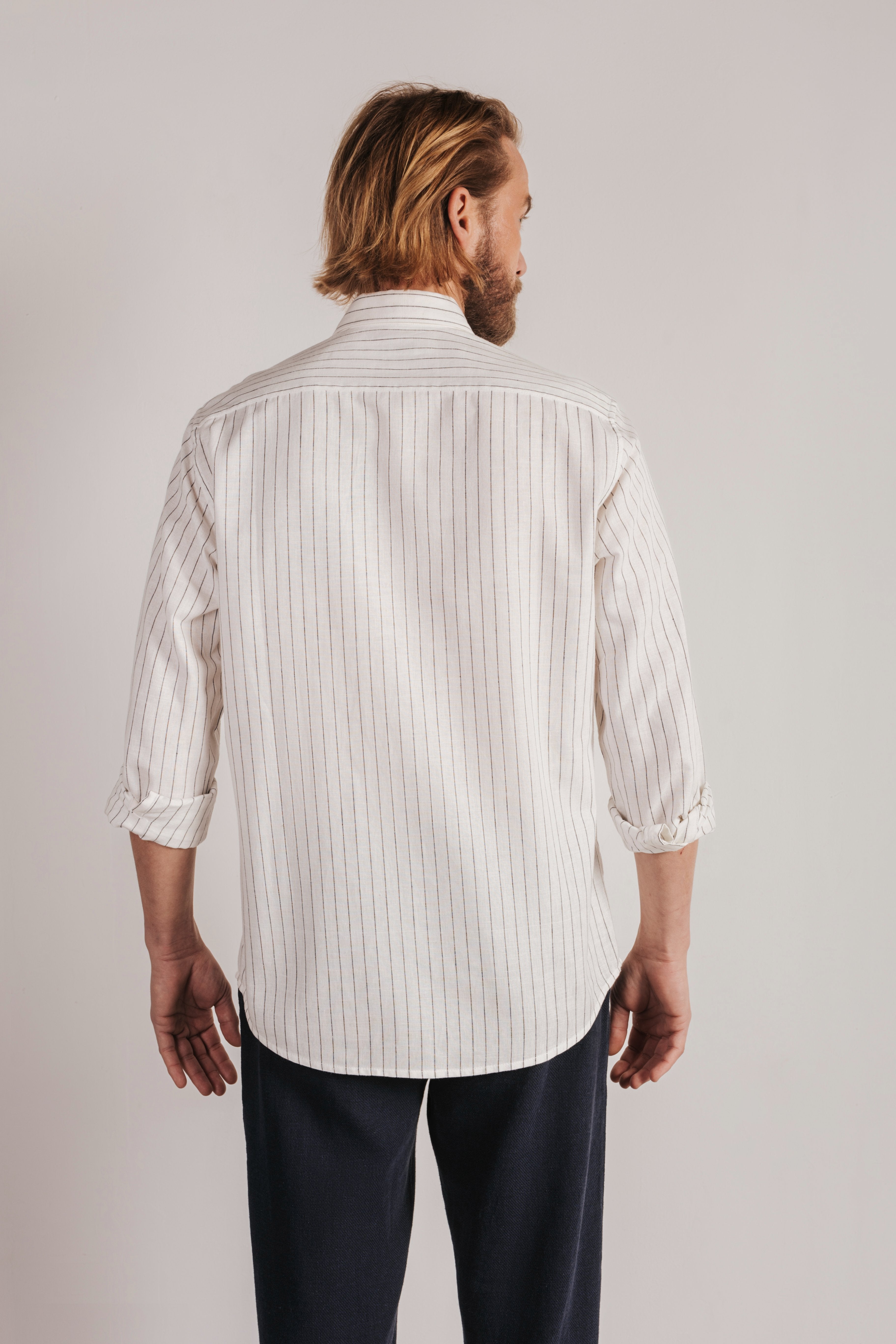 Linon striped shirt, medium/large size