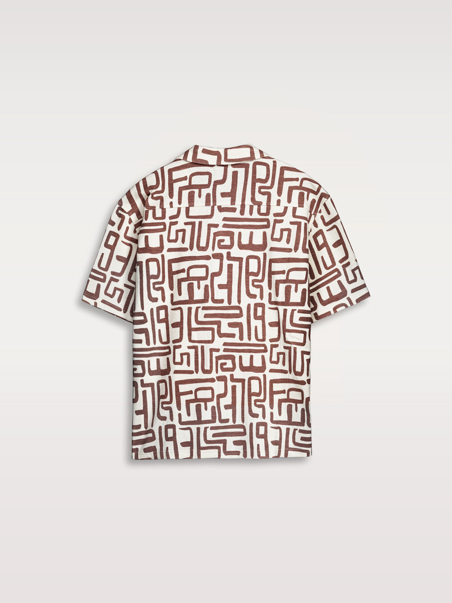 Printed knit shirt