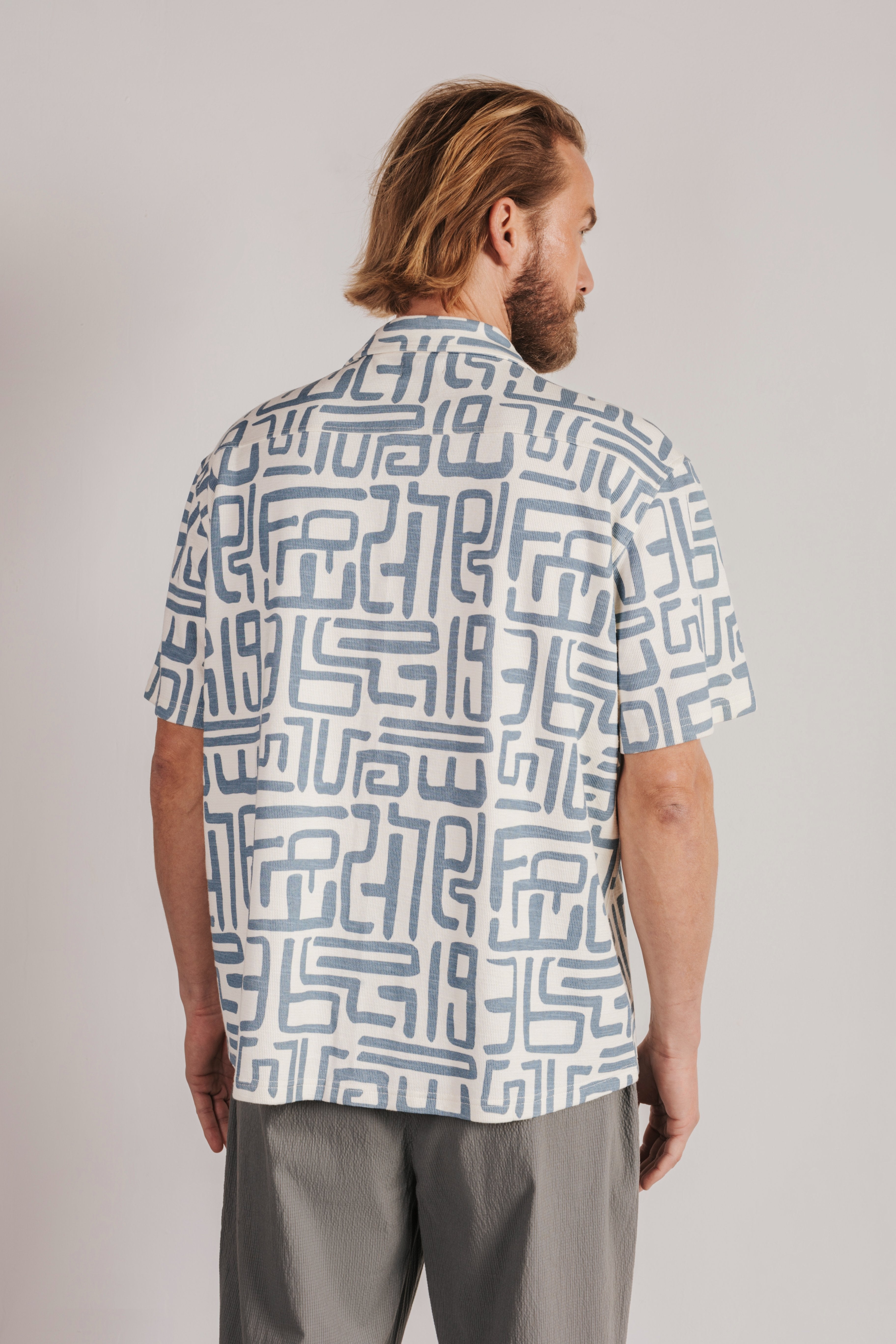 Printed knit shirt