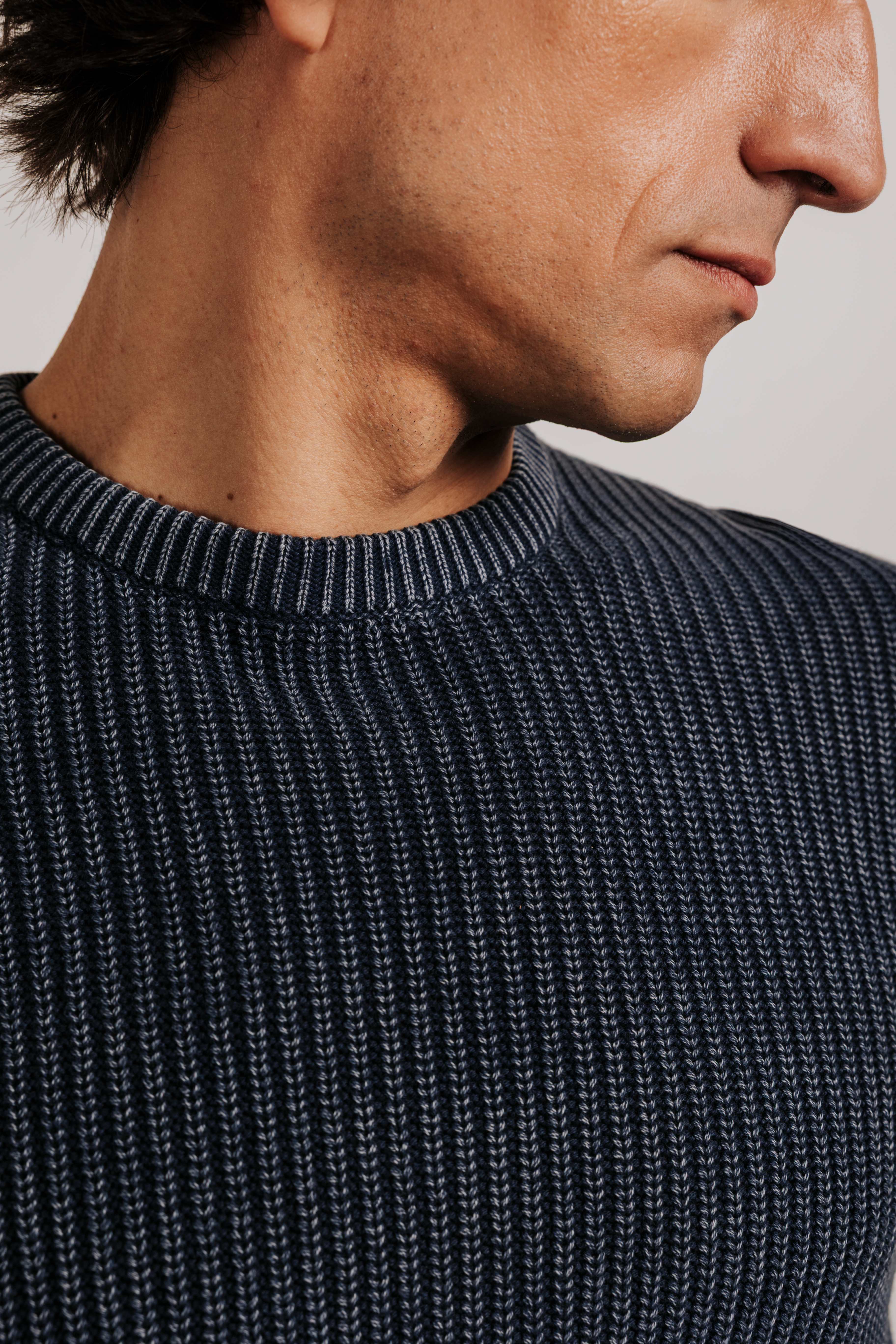 Washed effect sweater