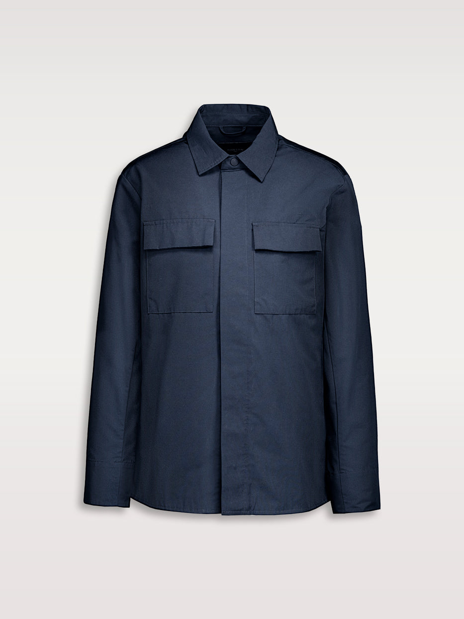 Gabardine fabric overshirt