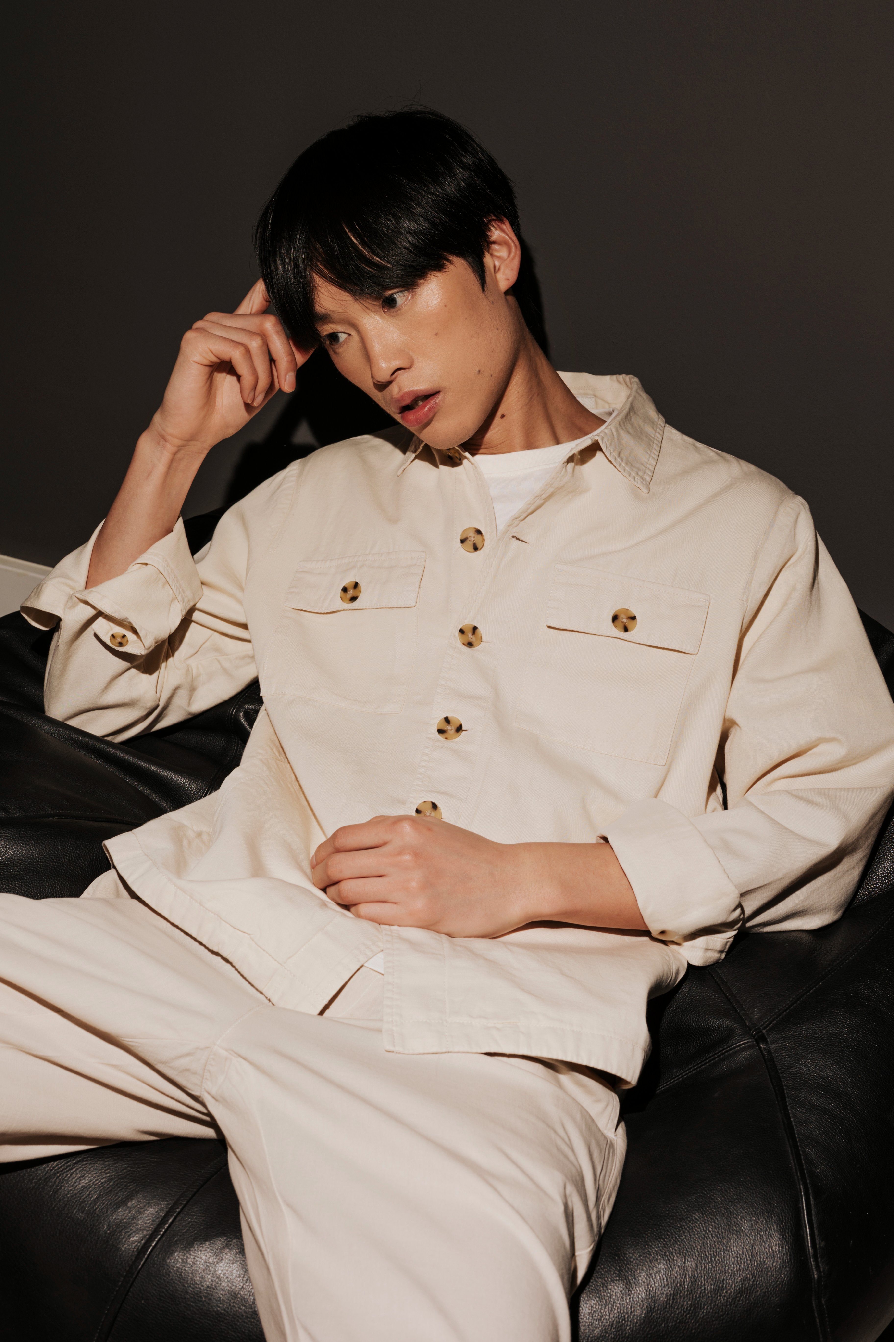 Linen overshirt