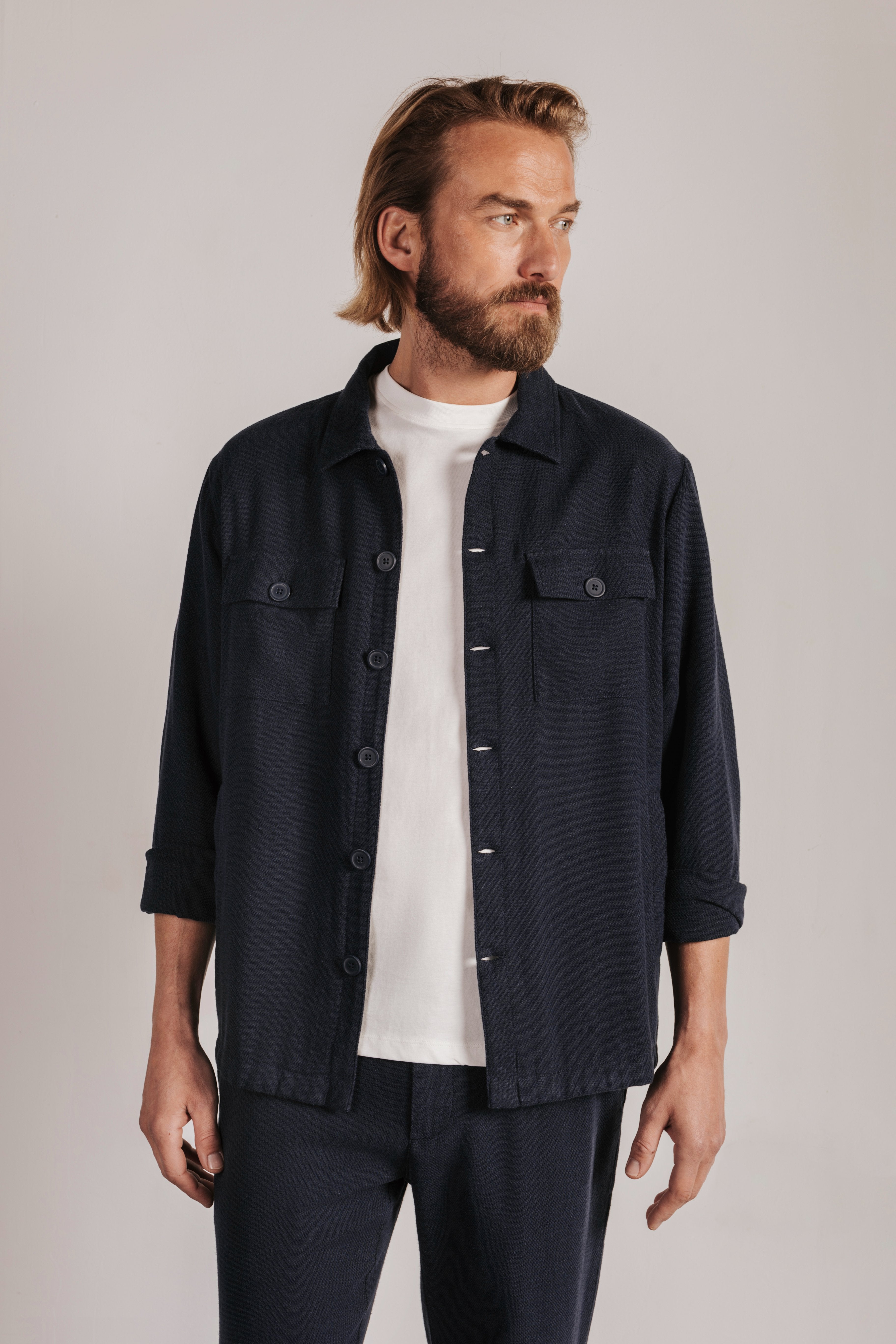Linen overshirt