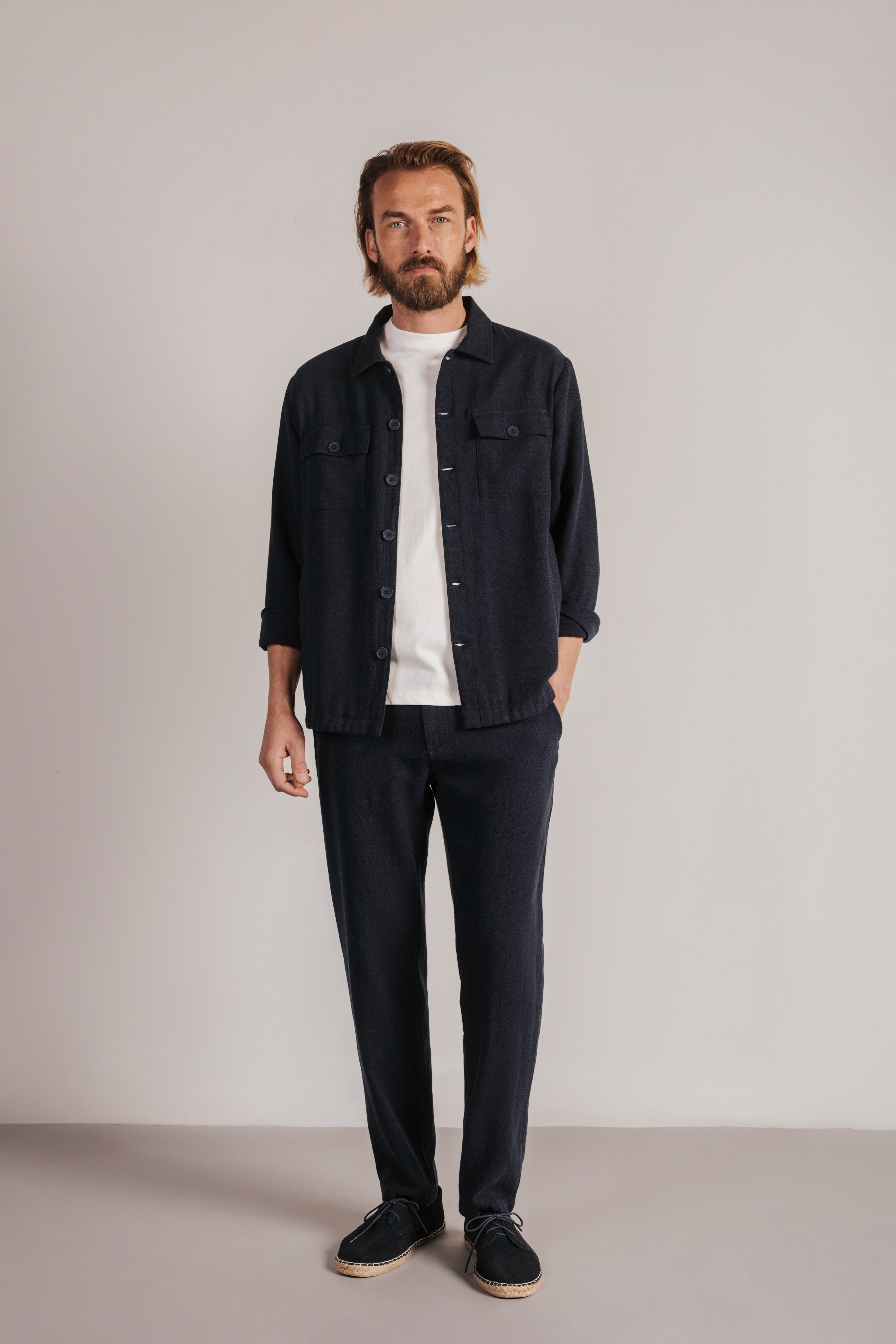 Linen overshirt