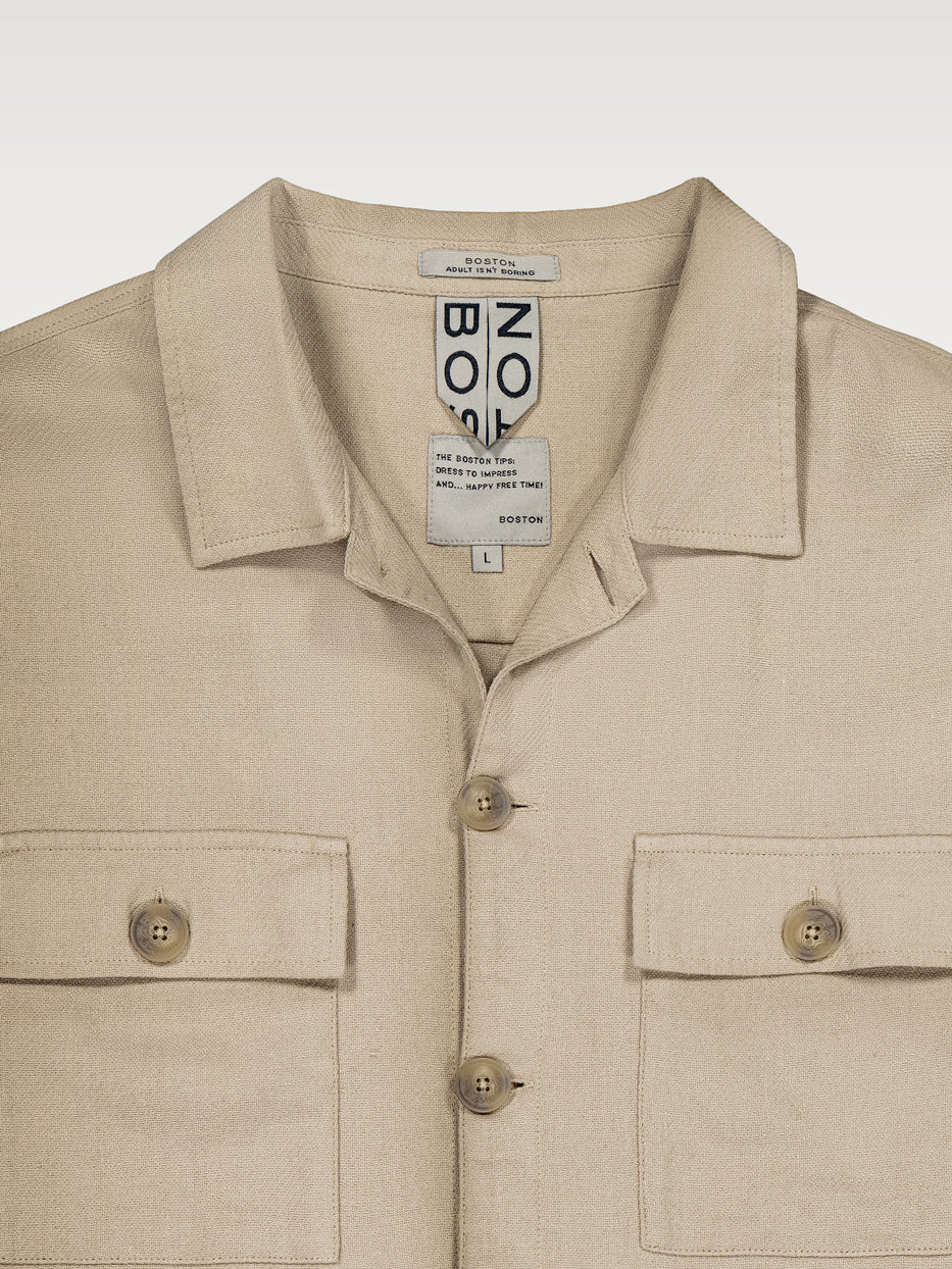 Linen overshirt