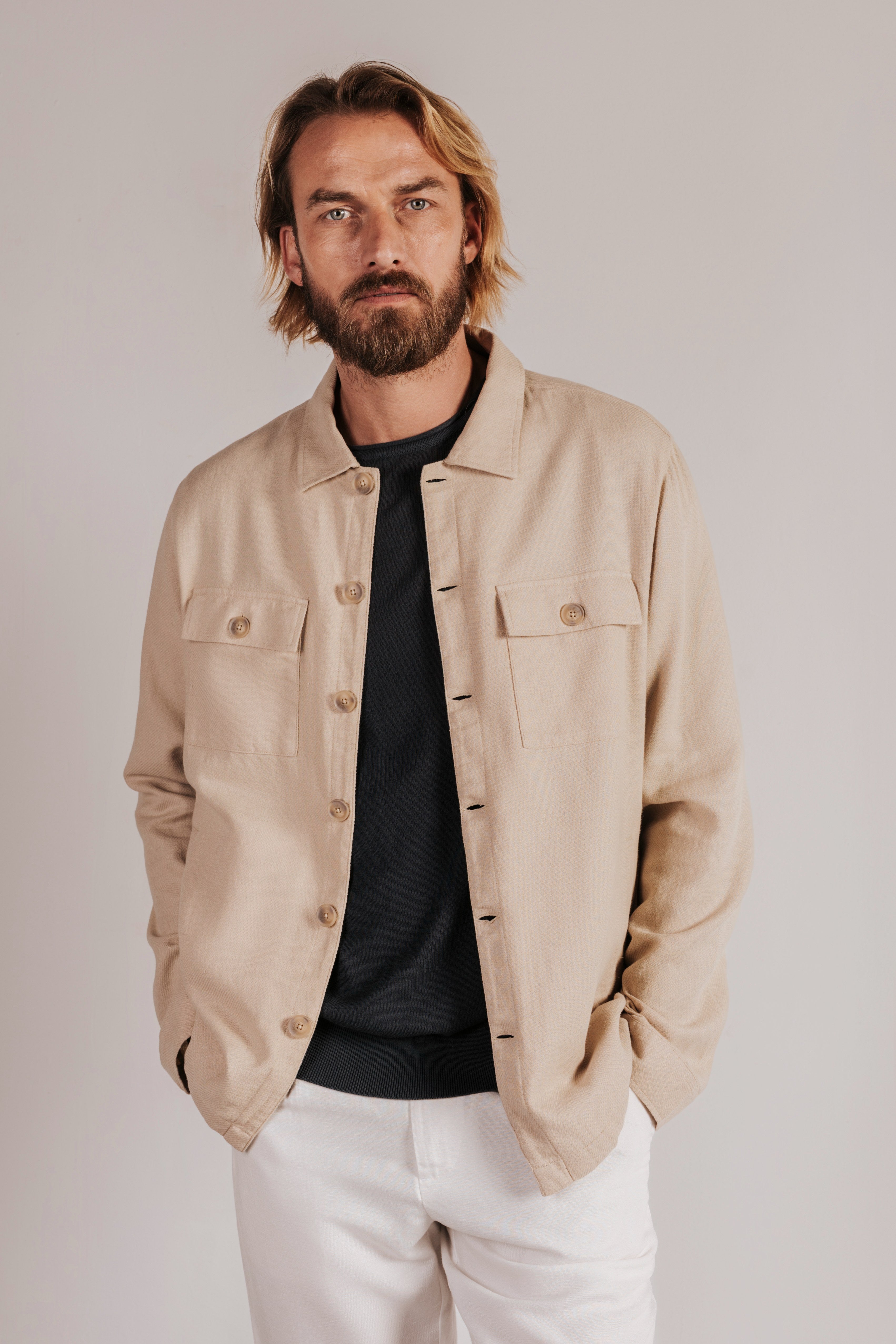 Linen overshirt