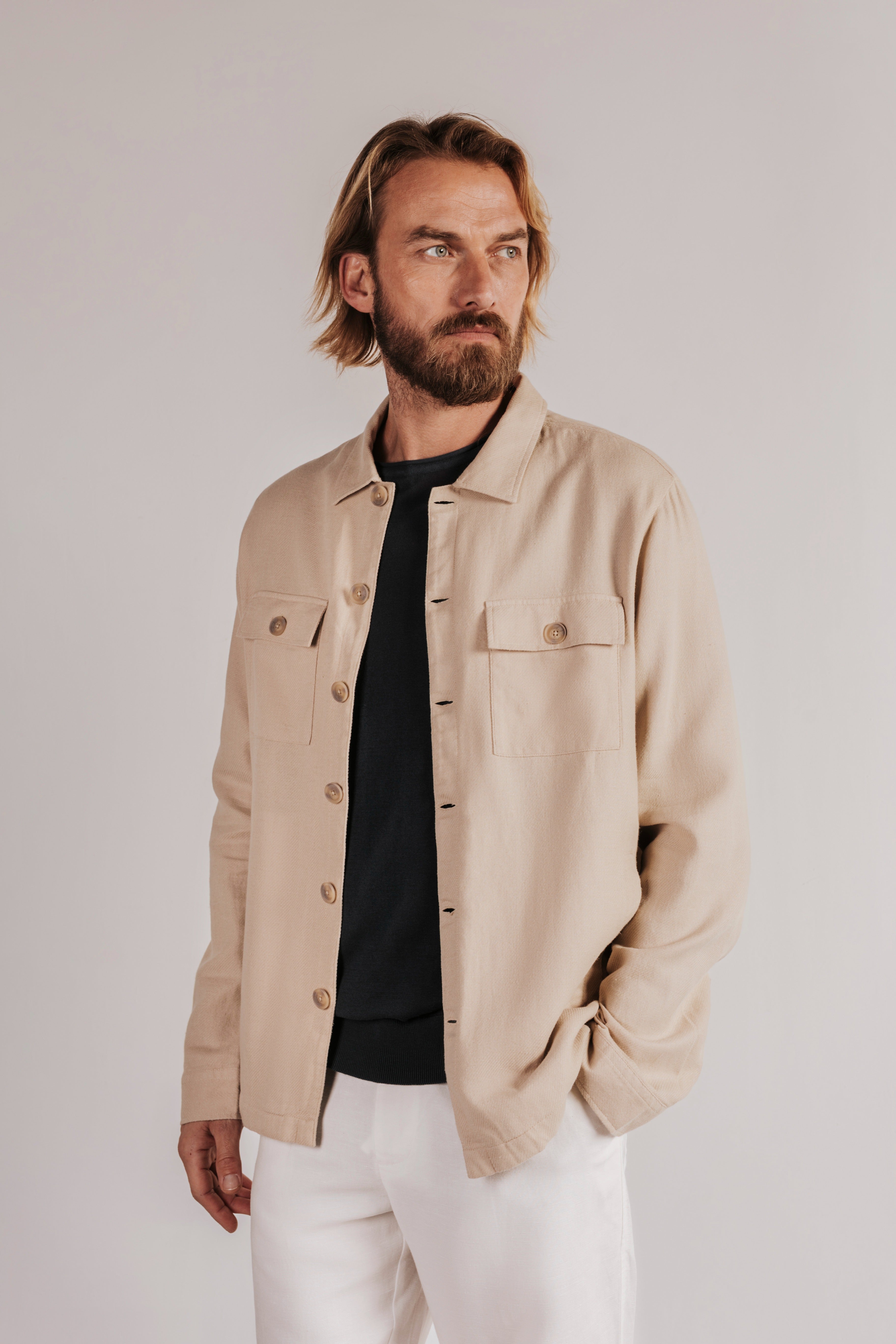 Linen overshirt