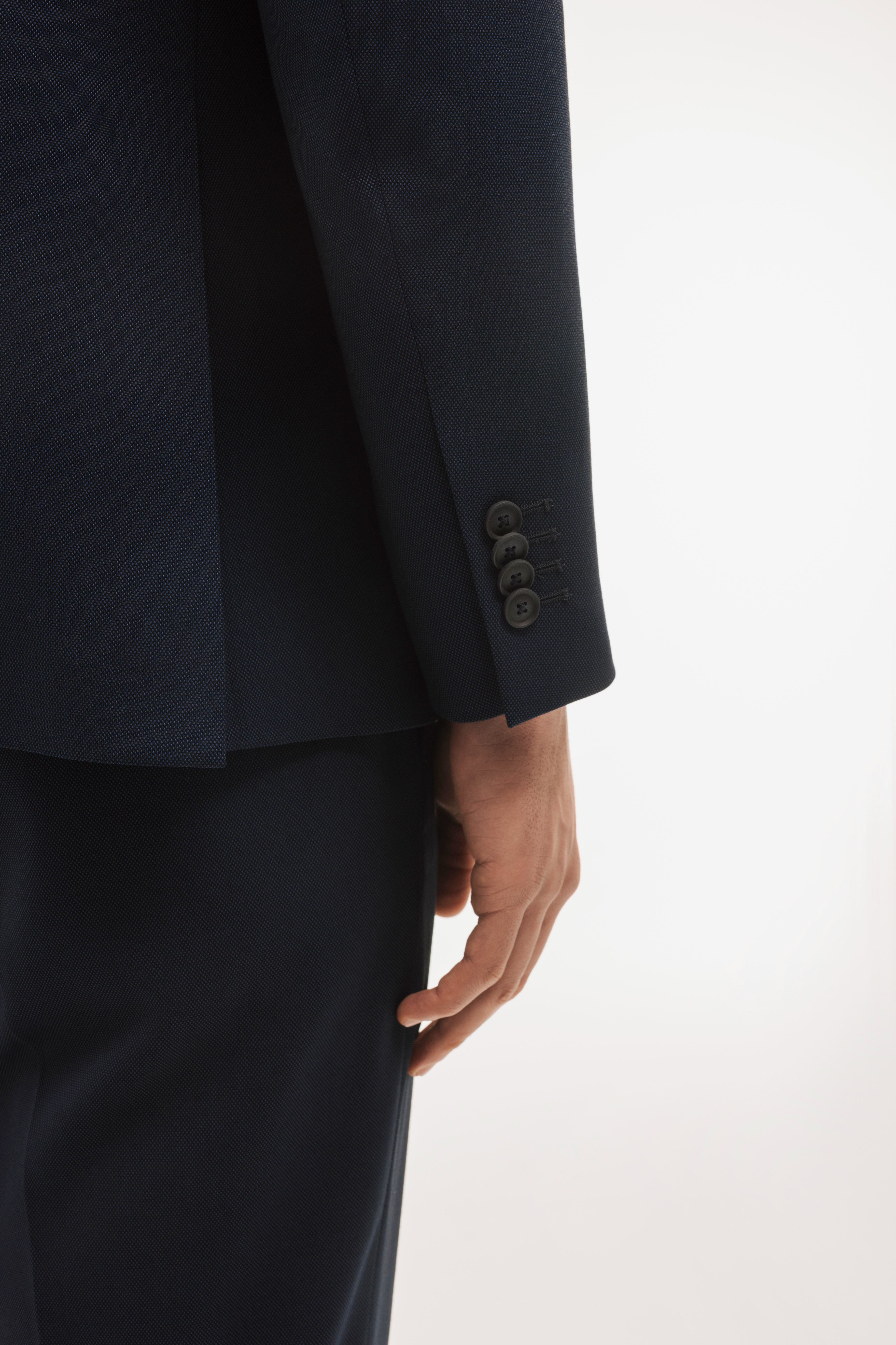Plain fake suit jacket