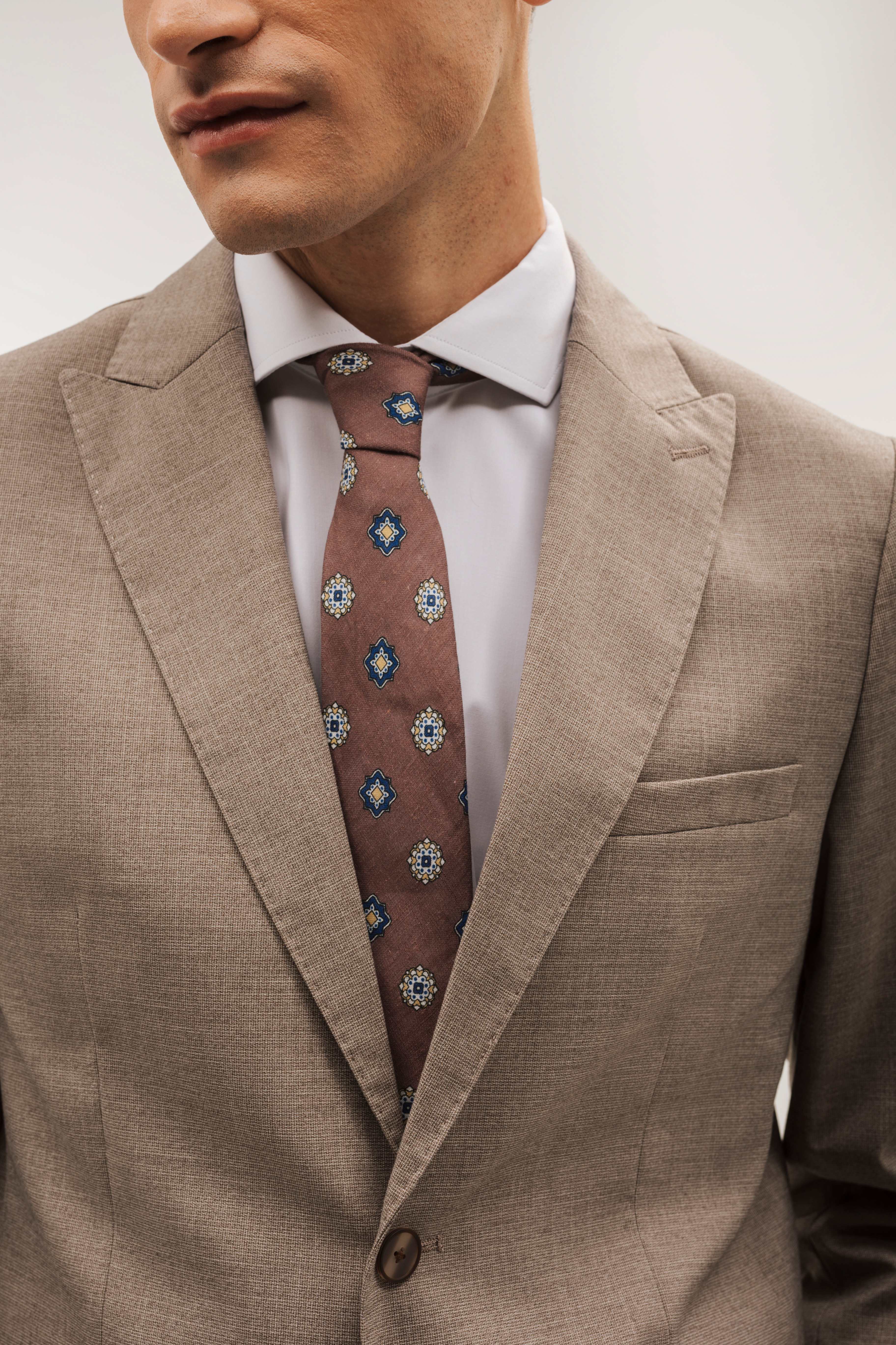 Americana traje slim fit falso liso