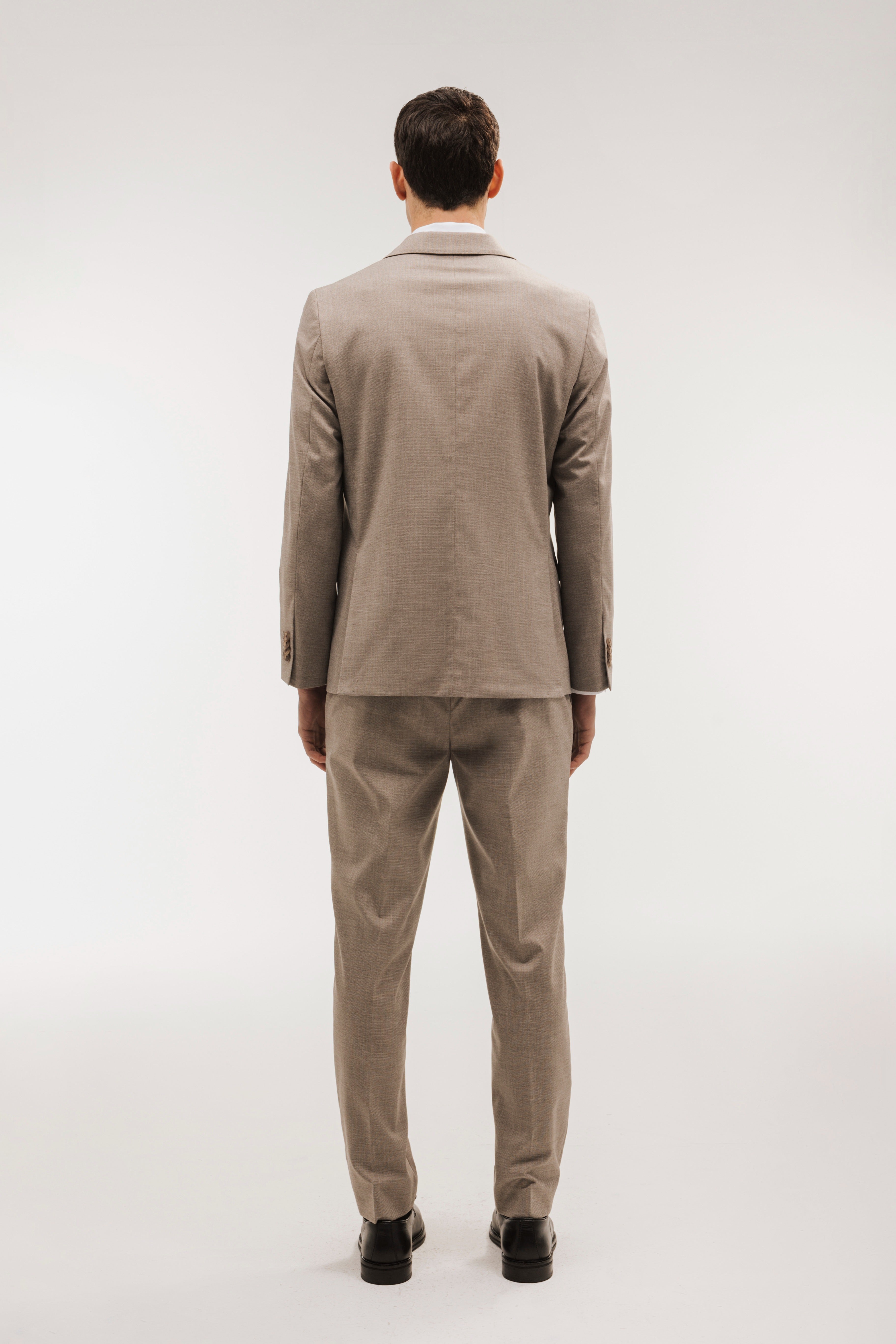 Americana traje slim fit falso liso