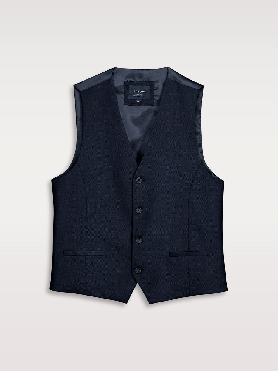 Plain wool fake suit jacket