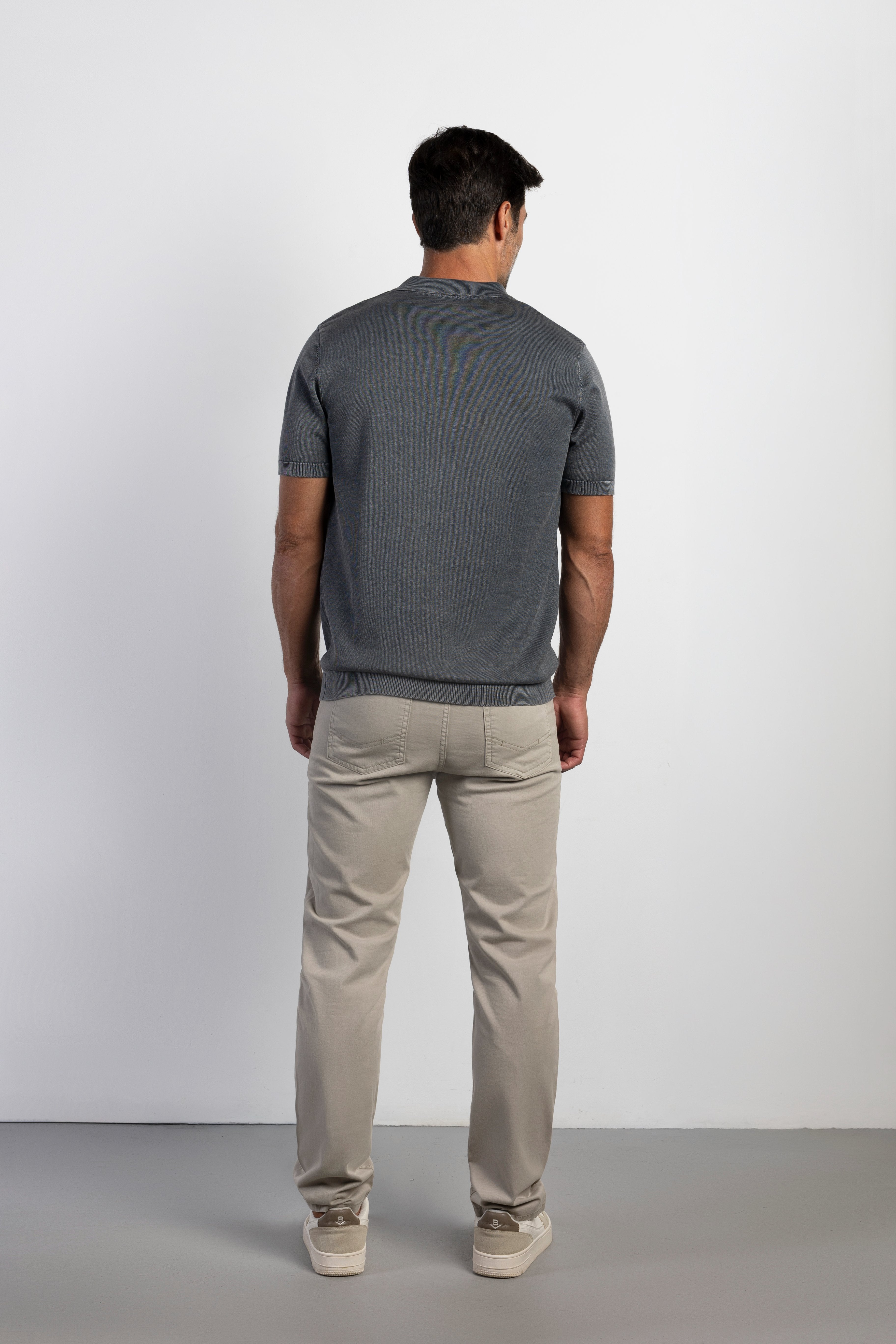 Pantalón slim fit sarga 5b