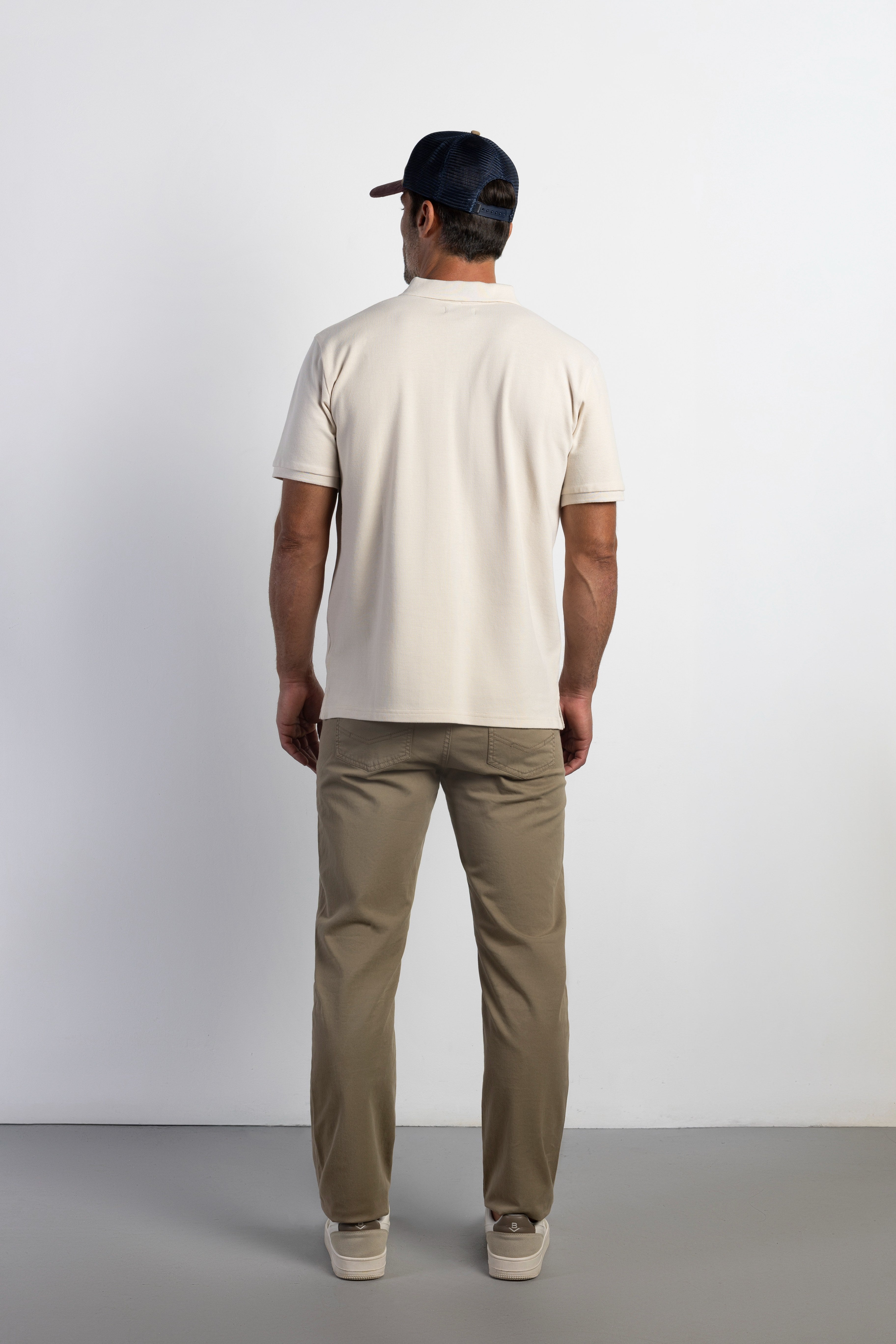 Pantalón slim fit sarga 5b