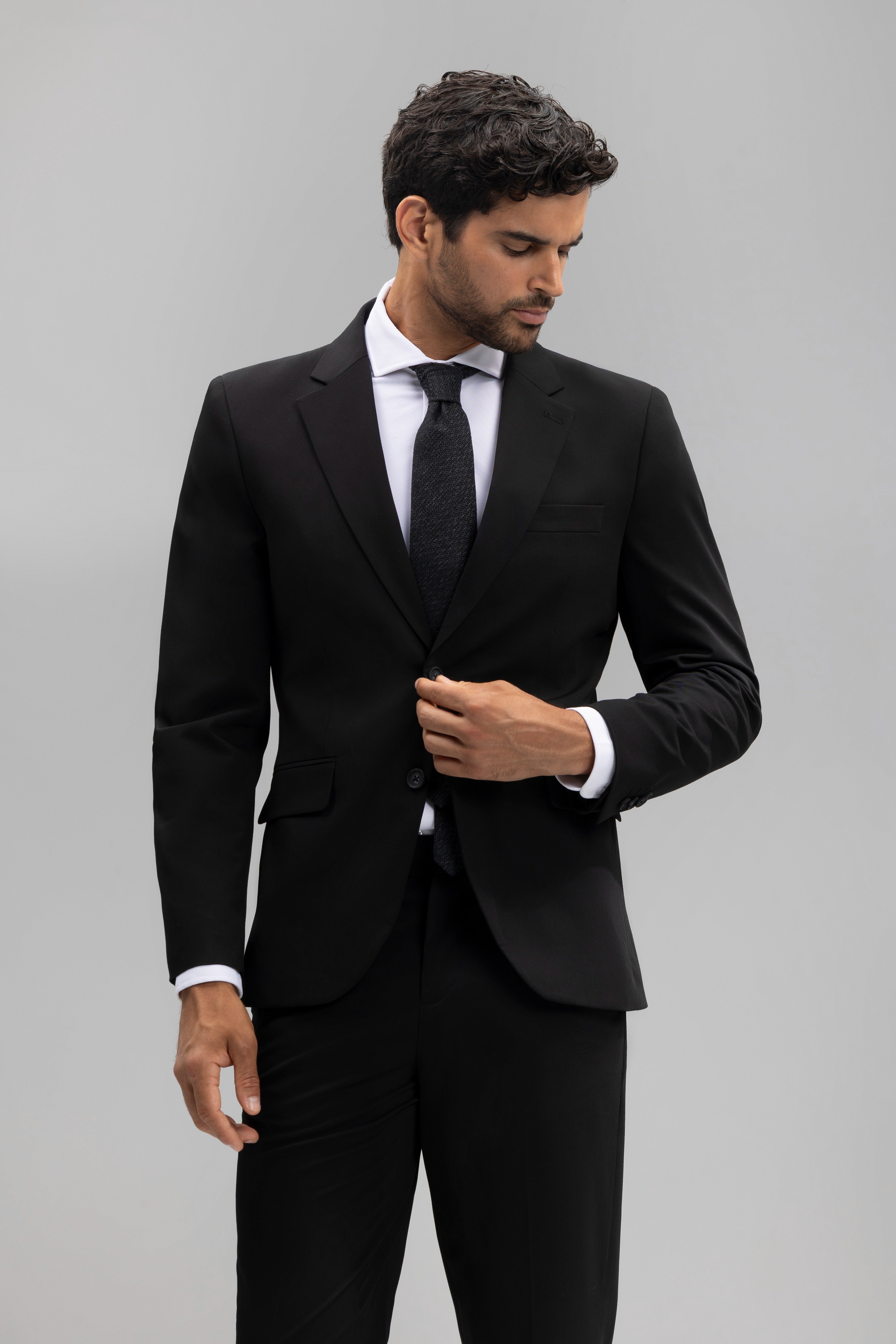 Americana traje slim fit liso