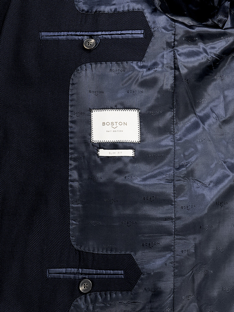 Americana traje slim fit falso liso