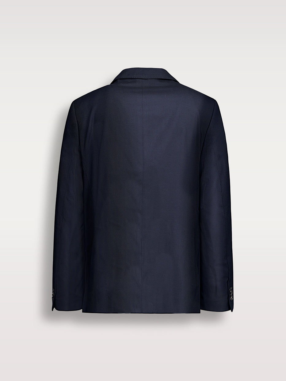 Americana traje slim fit falso liso