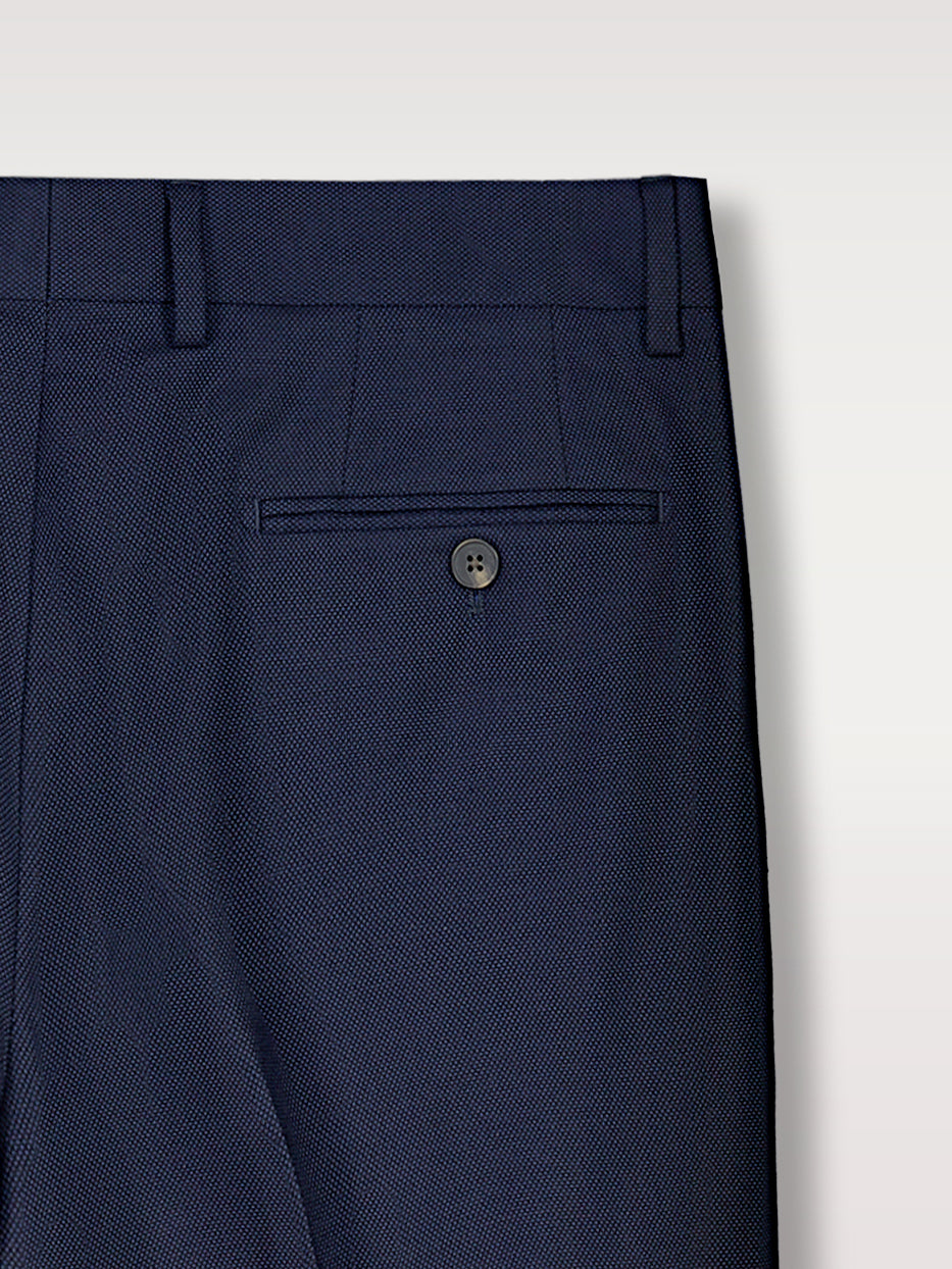 Pantalón traje slim fit falso liso