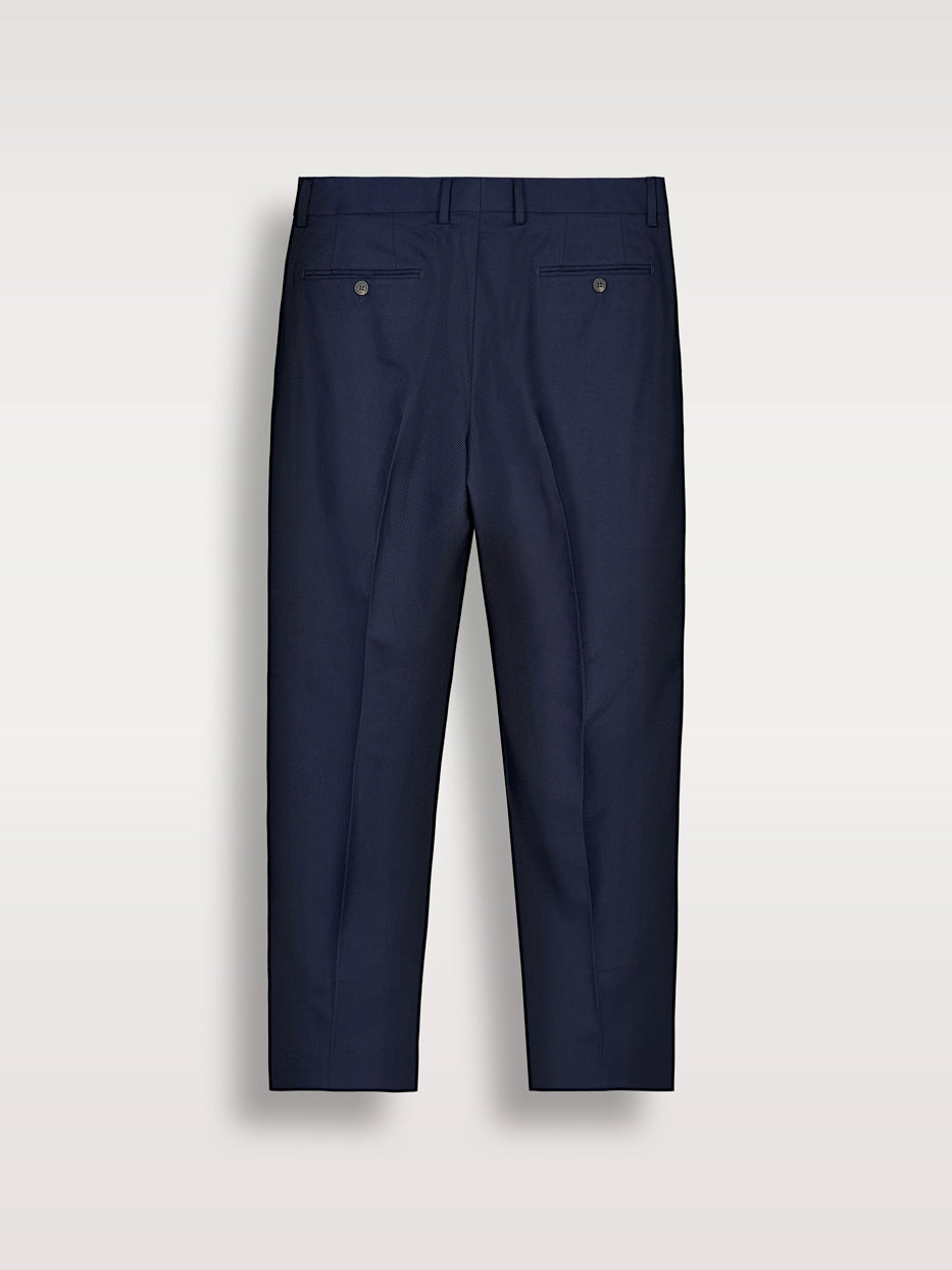 Pantalón traje slim fit falso liso