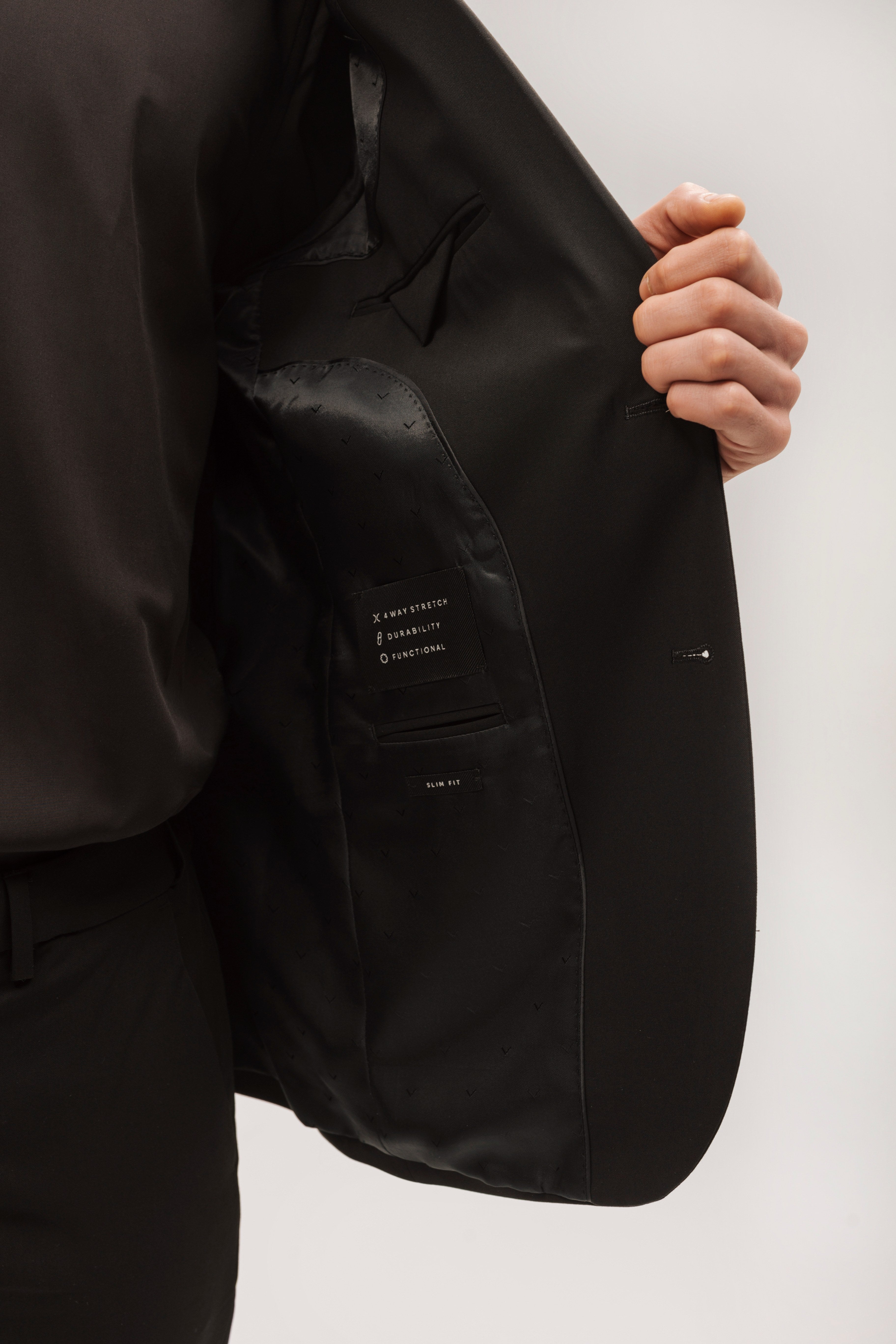 Americana traje slim fit liso
