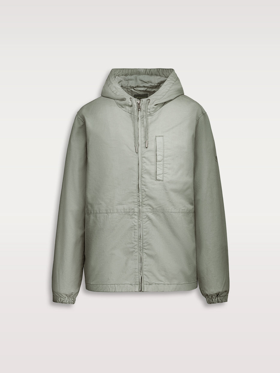 Worker jacket with hood