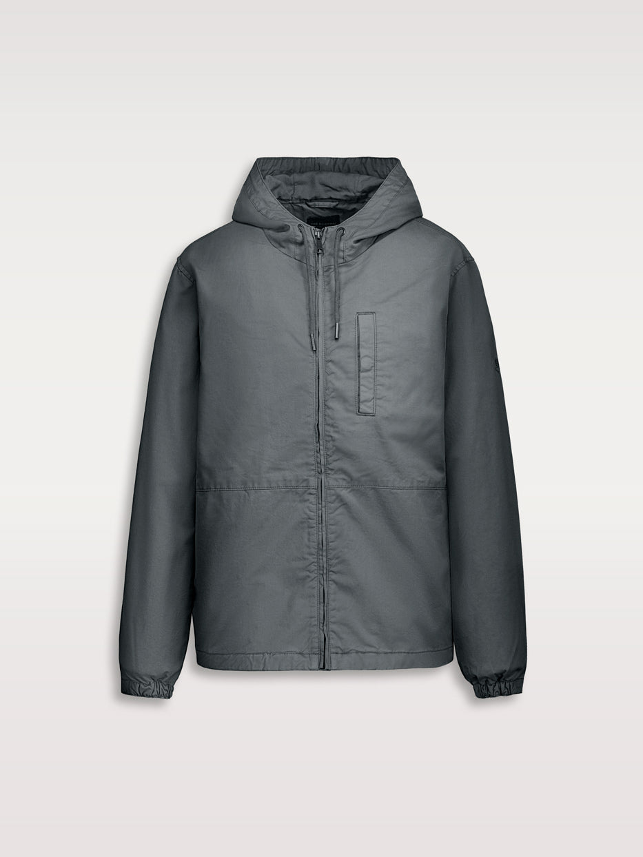 Worker jacket with hood
