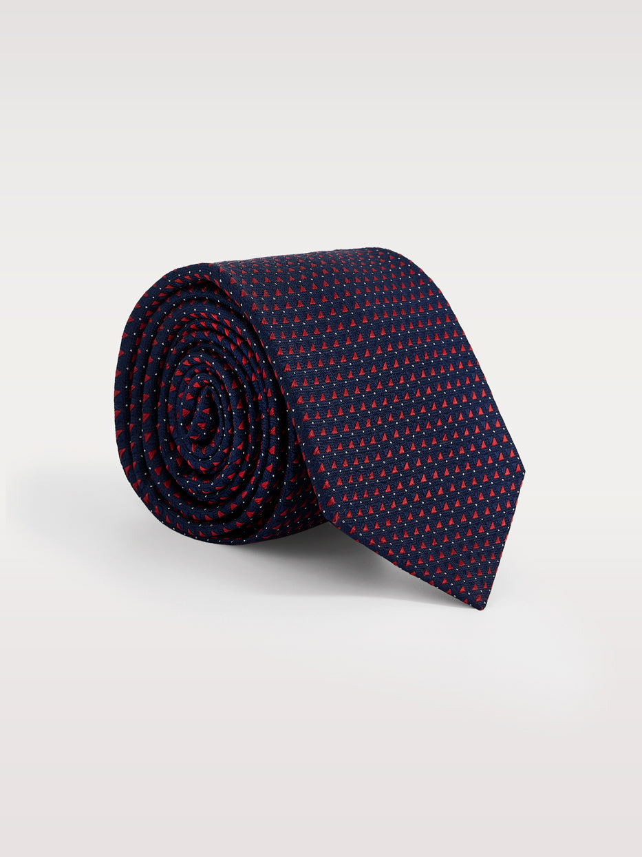 Corbata 100% seda micropuntos